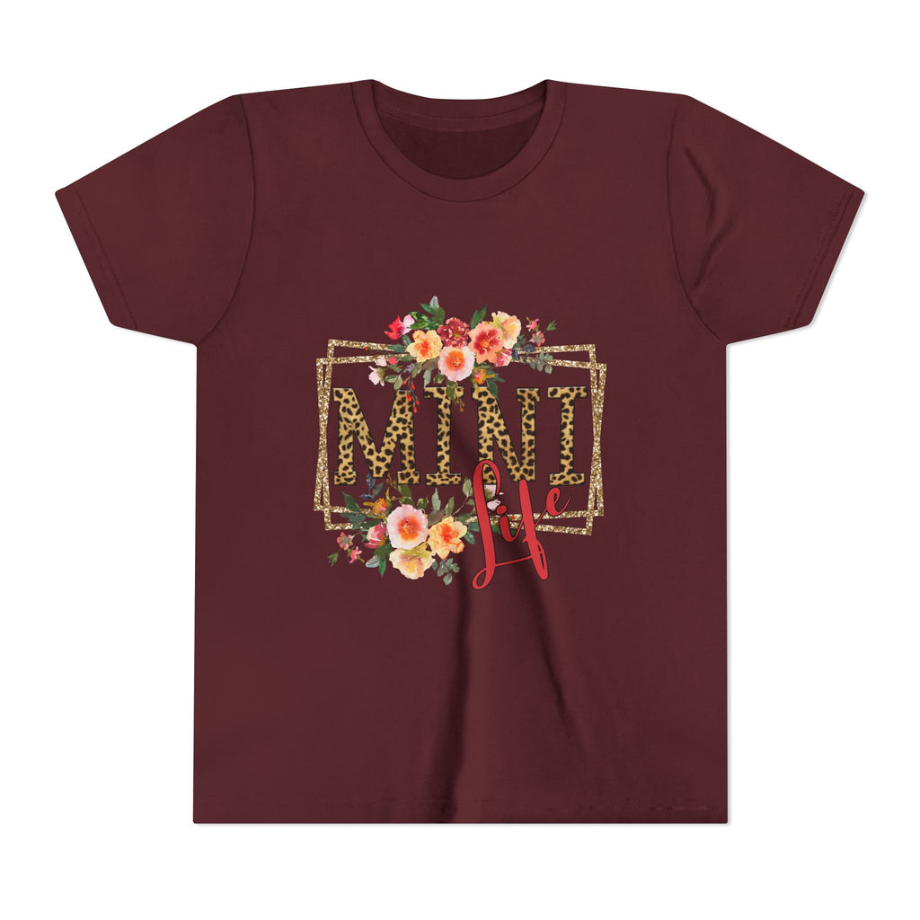 Mini Me Floral Leopard Youth Tee
