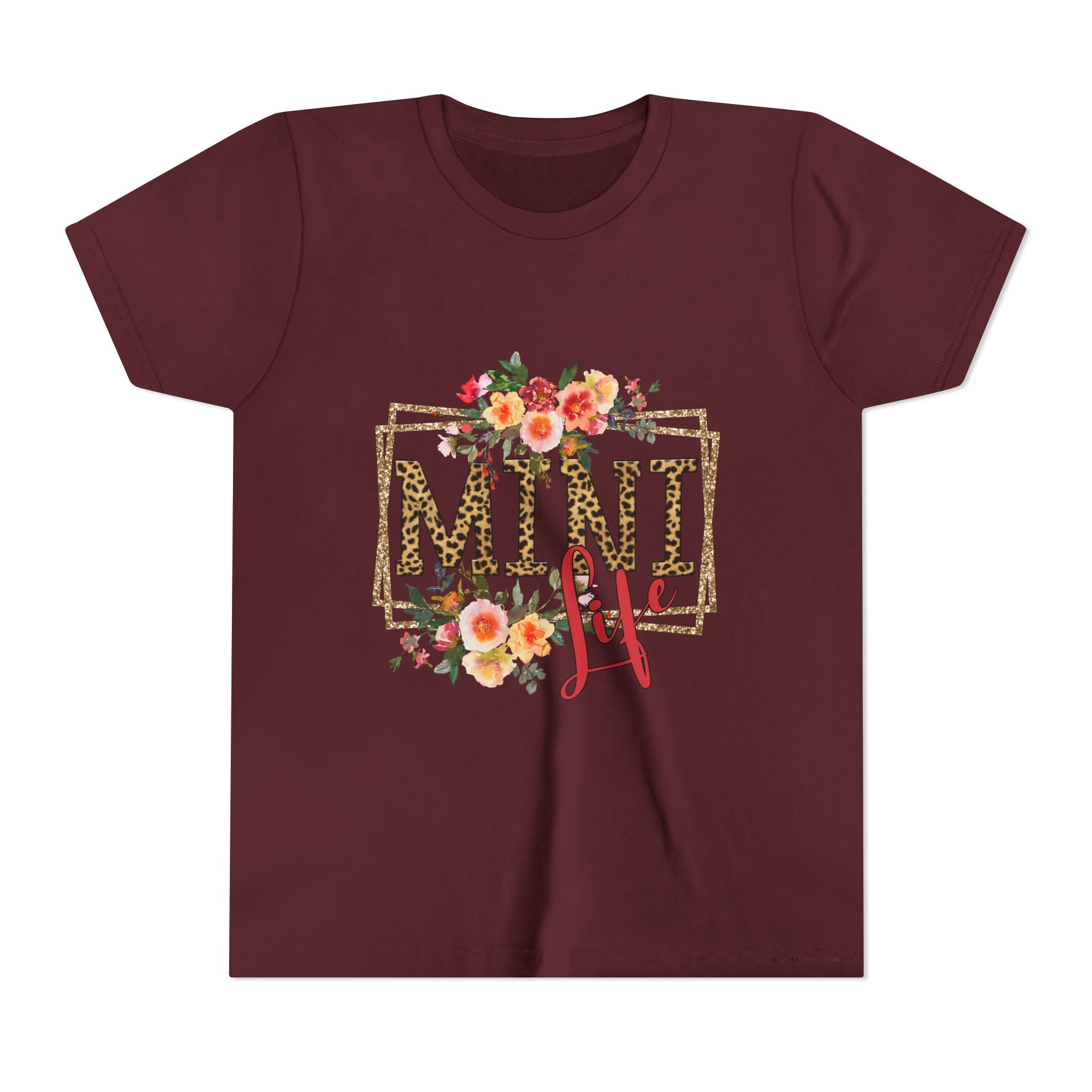 Mini Me Floral Leopard Youth Tee