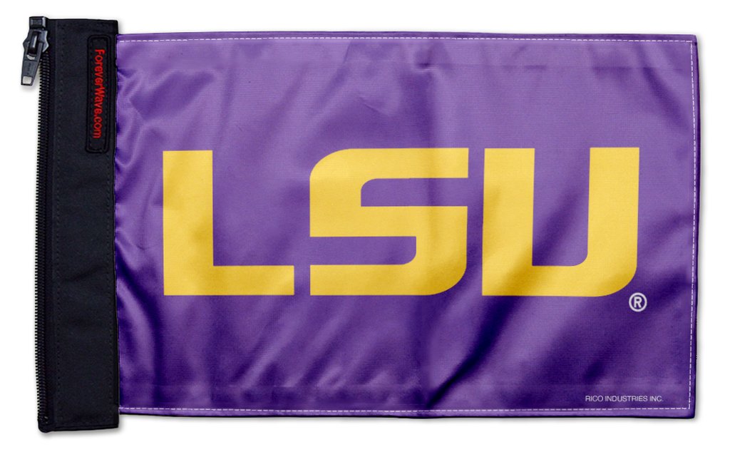 LSU 11"x17" Forever Wave Flag for Jeep Wrangler JLU 4-Door 2018-Present