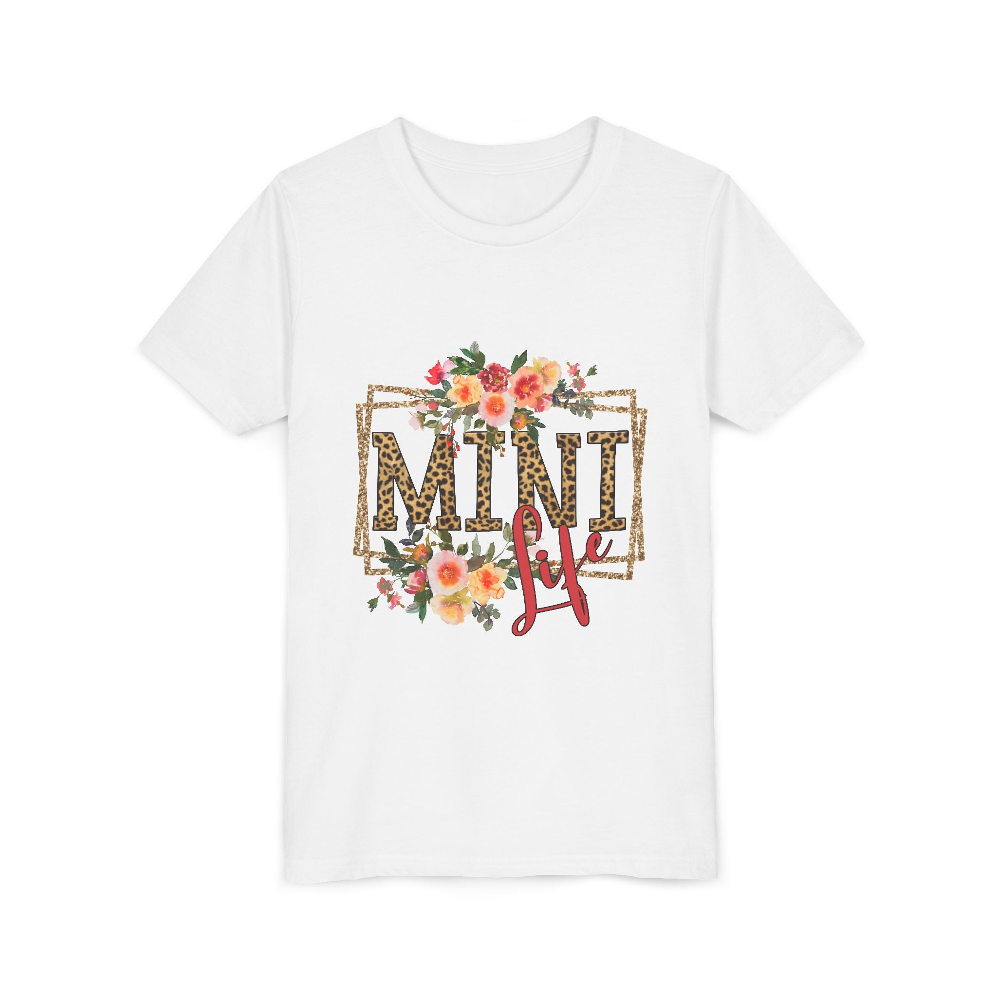 Mini Me Floral Leopard Youth Tee