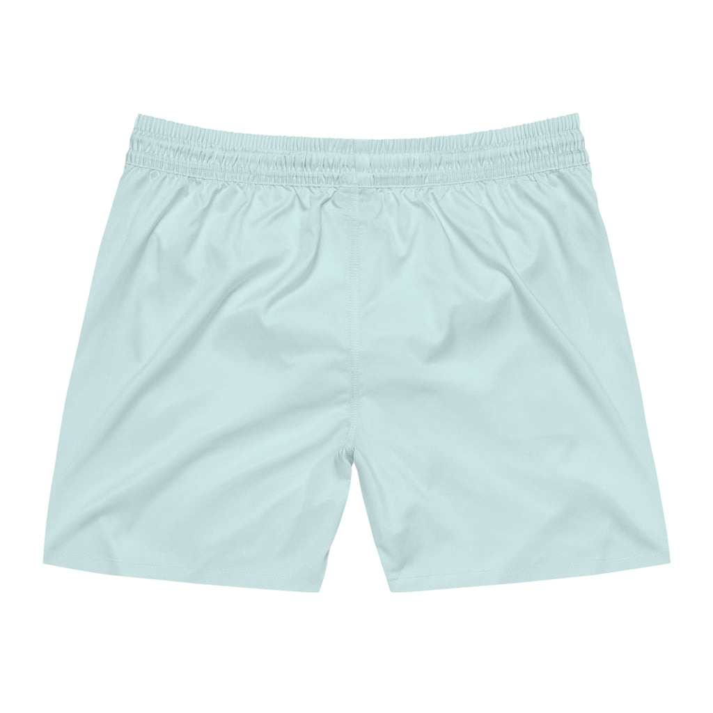 Men's light blue Swim Shorts — Mid-Length Beach Trunks