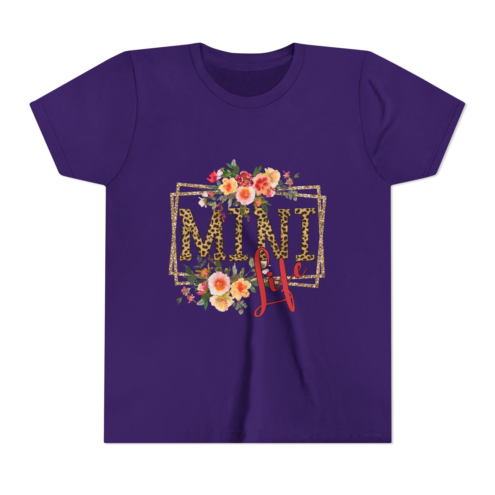 Mini Me Floral Leopard Youth Tee