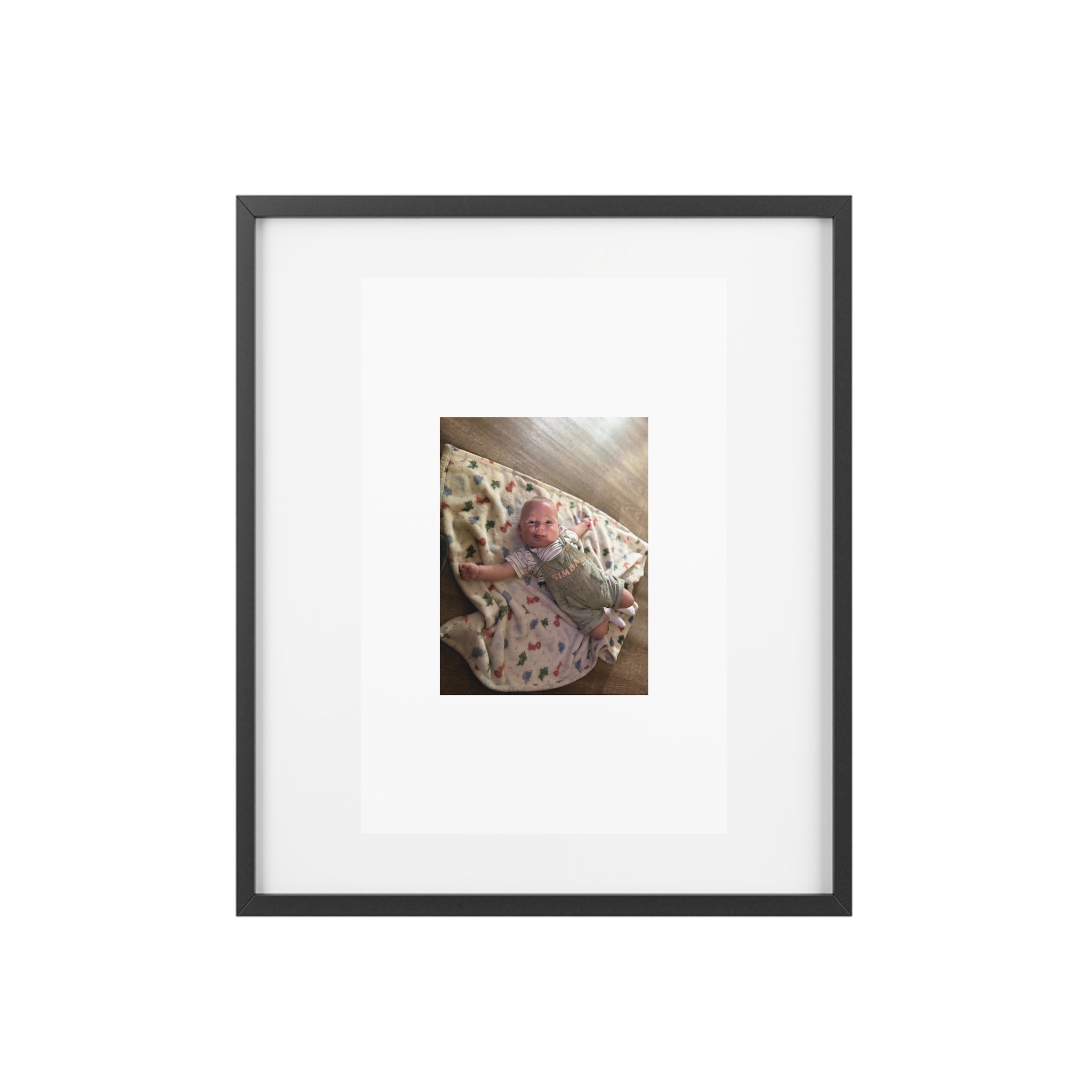Custom Framed Photo Print — Personalized Matte Poster (Baby Photo)