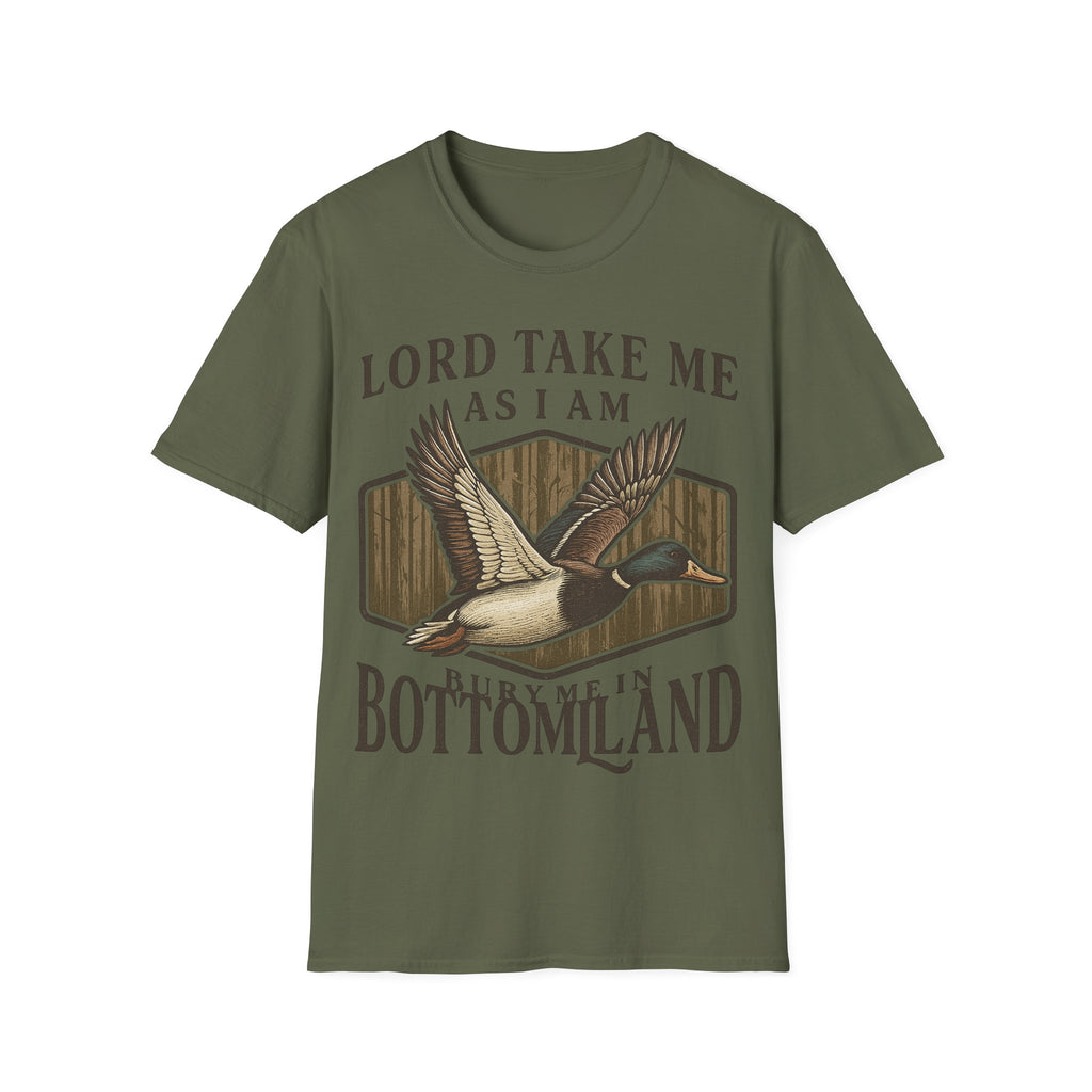 Duck Hunting T-Shirt — "Lord Take Me As I Am" Vintage Waterfowl Tee