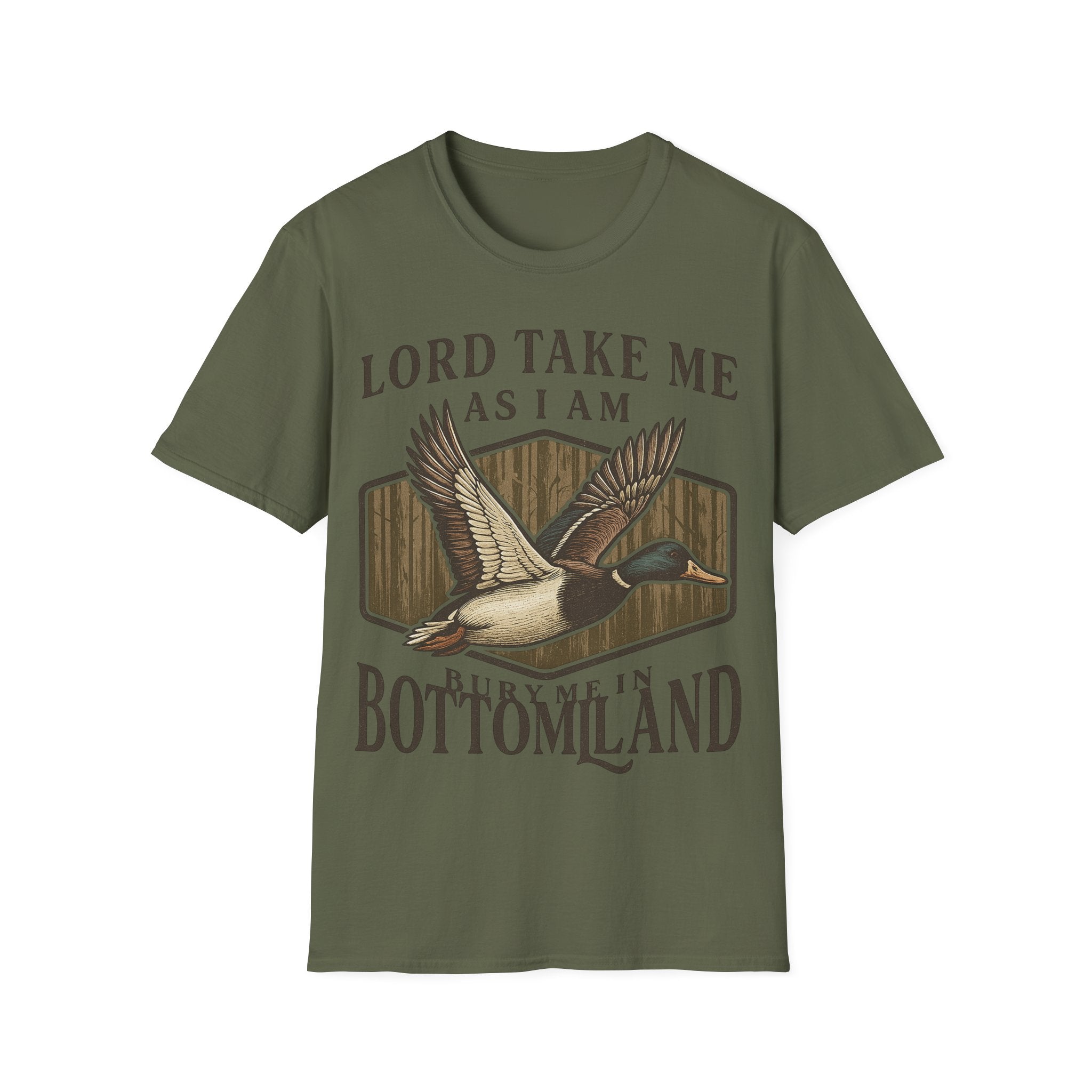 Duck Hunting T-Shirt — "Lord Take Me As I Am" Vintage Waterfowl Tee