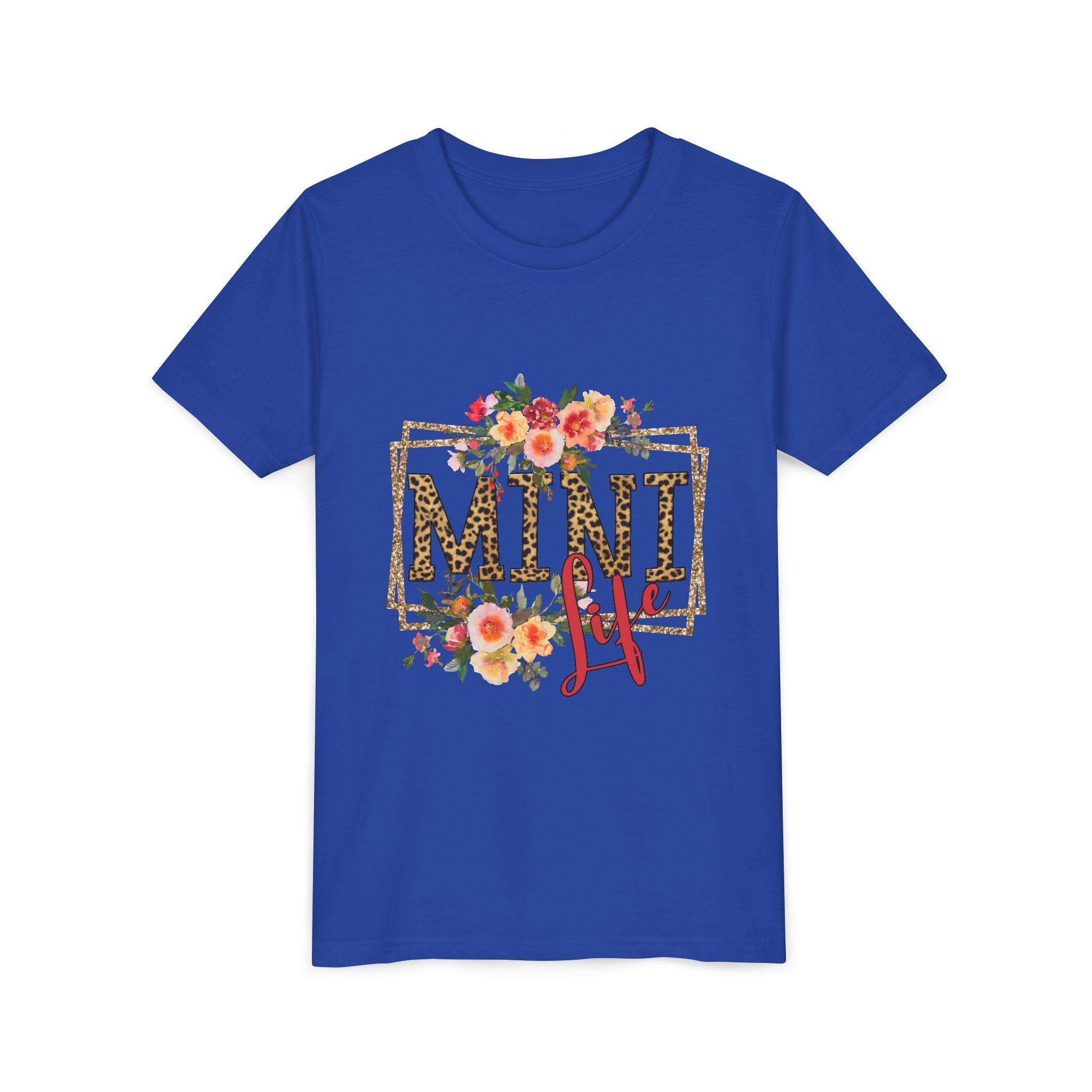 Mini Me Floral Leopard Youth Tee