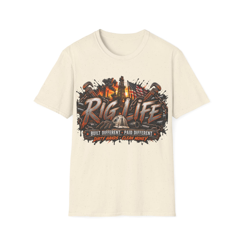 Rig Life T-Shirt – Oilfield Driller Graphic Tee (Rig Life)
