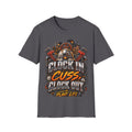 Clock In, Cuss Out Mechanic T‑Shirt — Vintage Industrial Worker Design