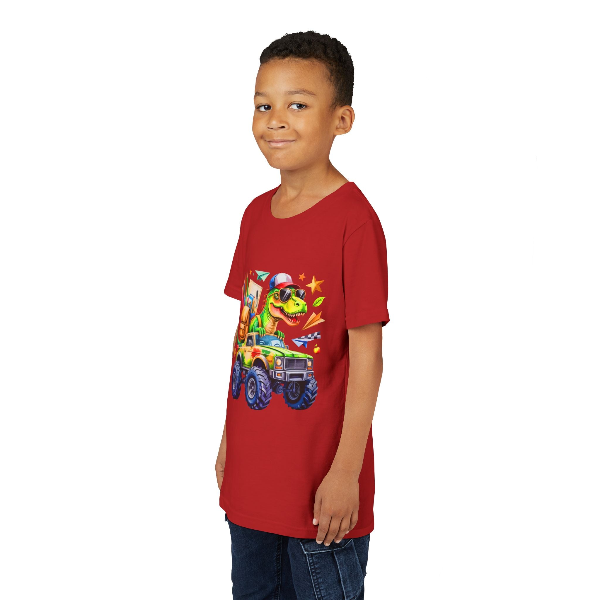 Dino School Monster Truck Kids Tee