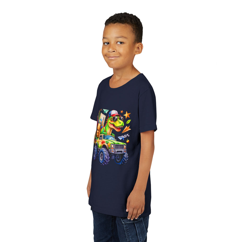 Dino School Monster Truck Kids Tee