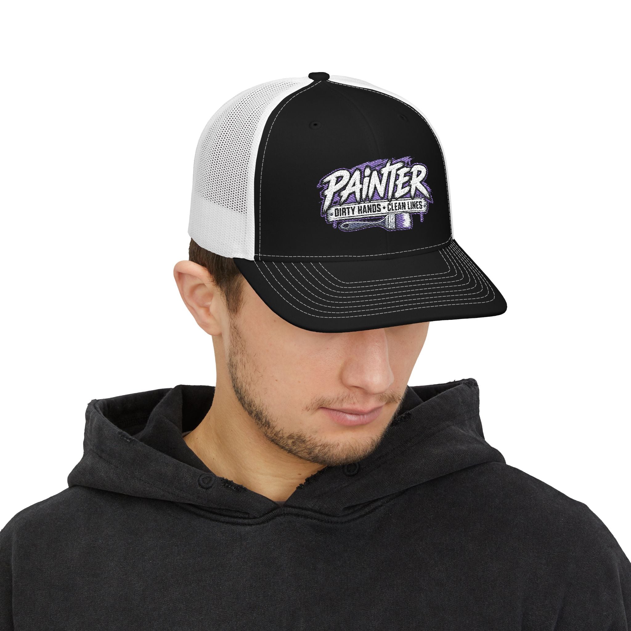 Painter Trucker Cap – 'Painter: Dirty Hands, Clear Lines' Snapback Hat