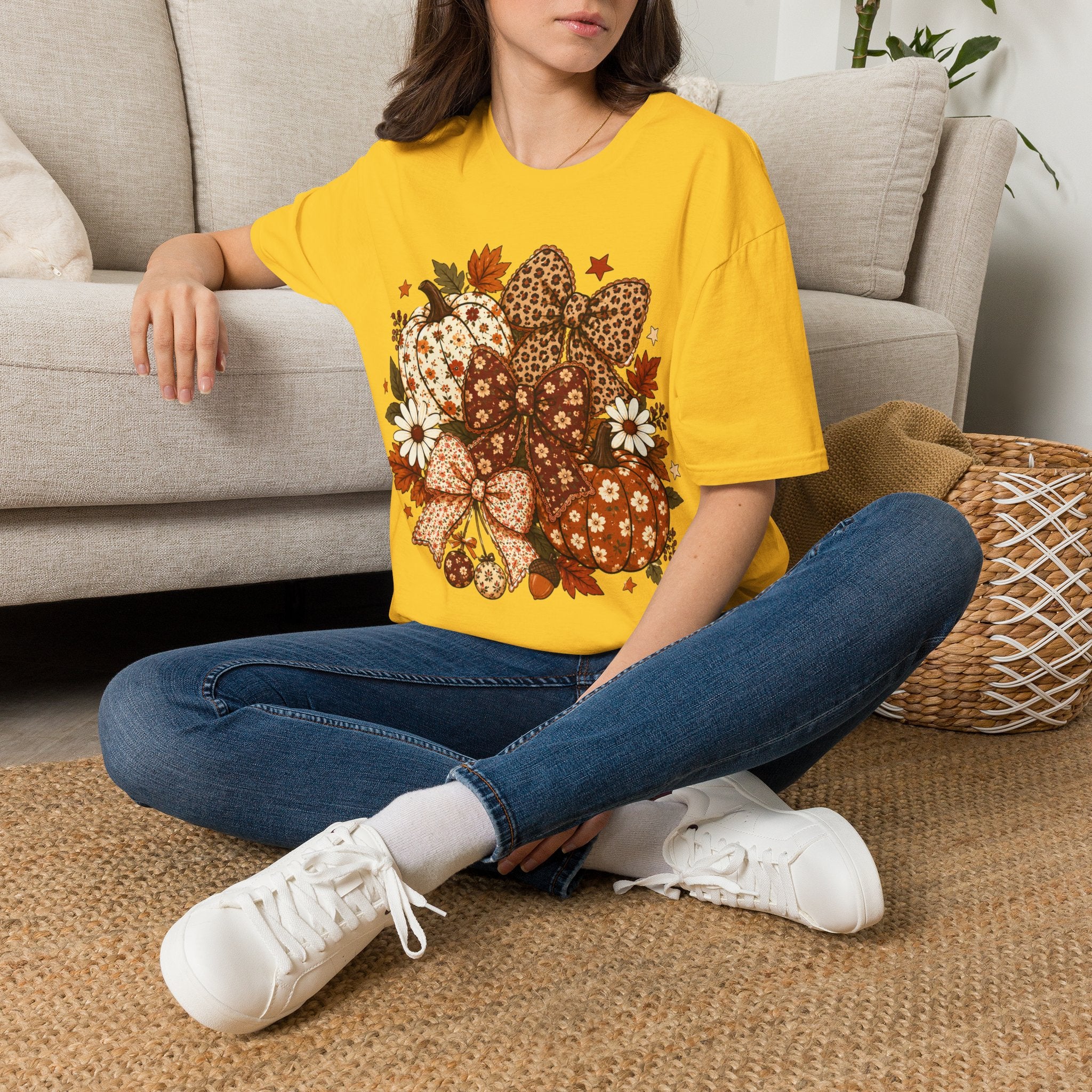 Fall Leopard Pumpkins T-Shirt