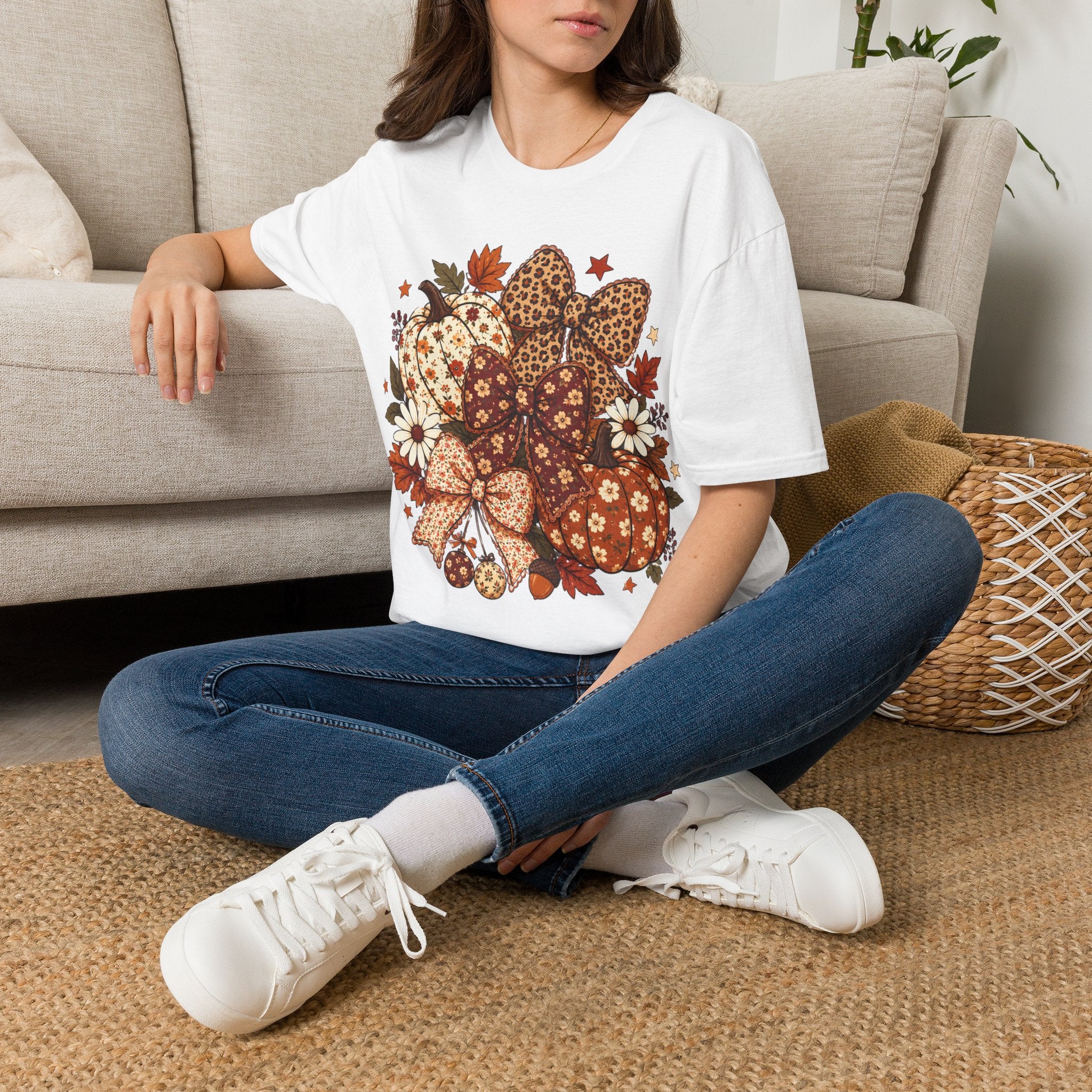 Fall Leopard Pumpkins T-Shirt