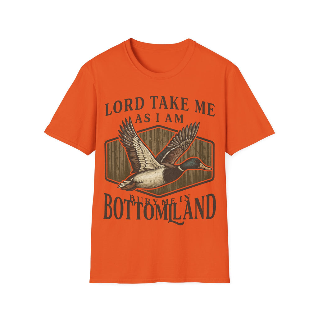 Duck Hunting T-Shirt — "Lord Take Me As I Am" Vintage Waterfowl Tee
