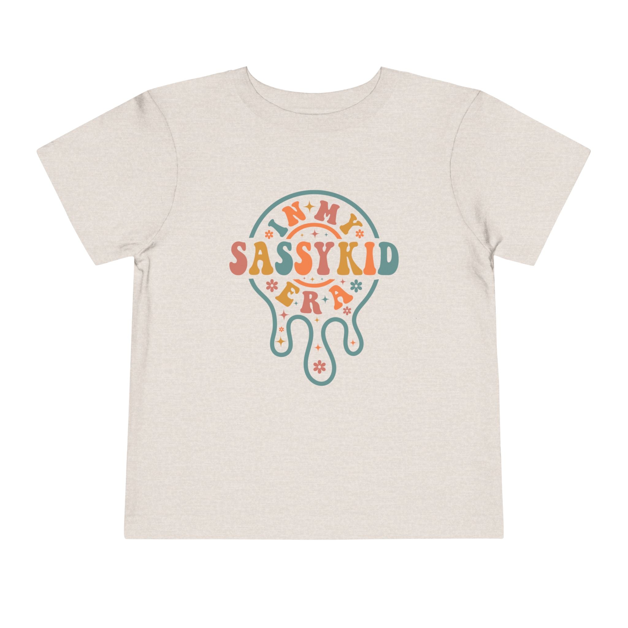 Sassy Kid Toddler Tee — Retro Drip Graphic