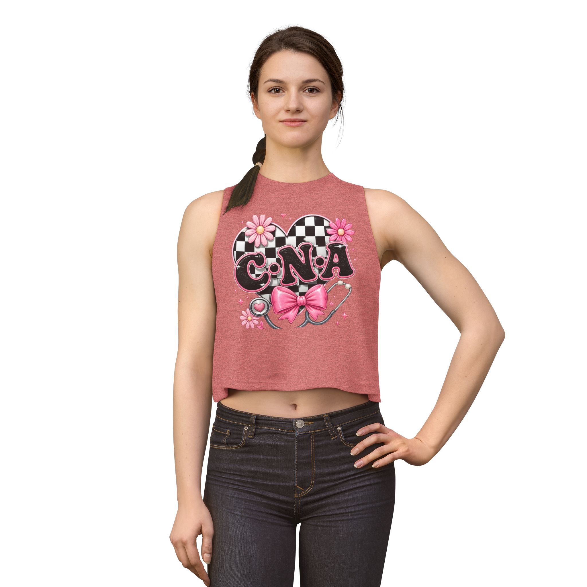 CNA Pink Floral Crop Top