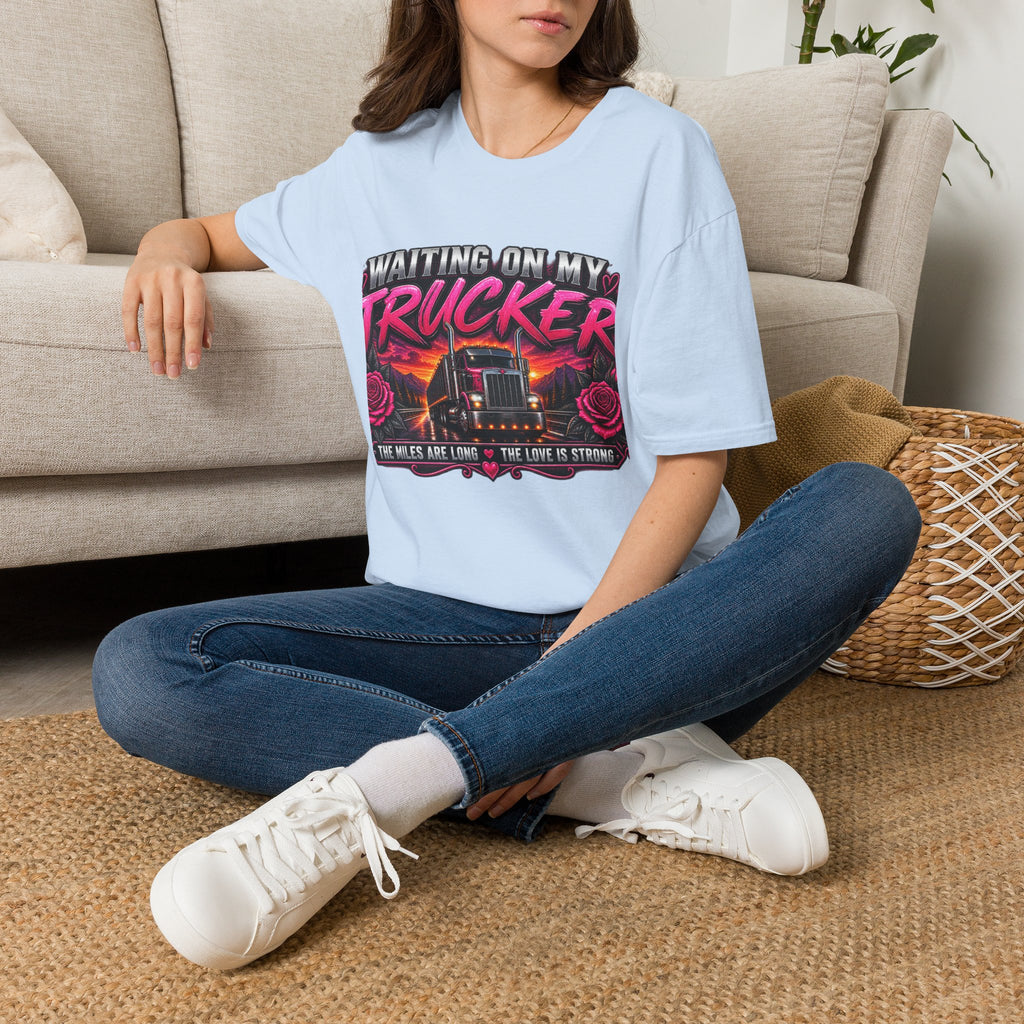 Waiting On My Trucker T-Shirt — Trucker Love Graphic Tee