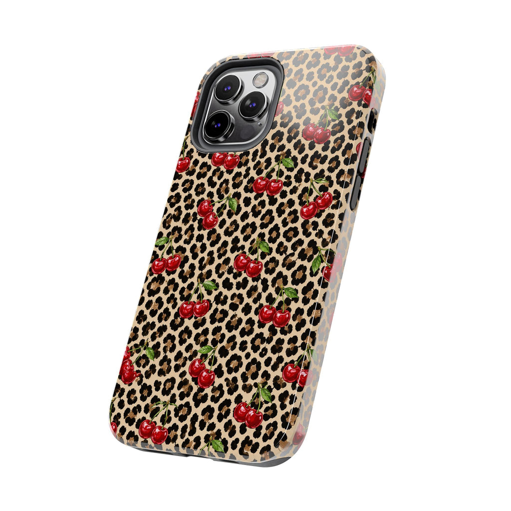 Cherry Leopard Tough Phone Case