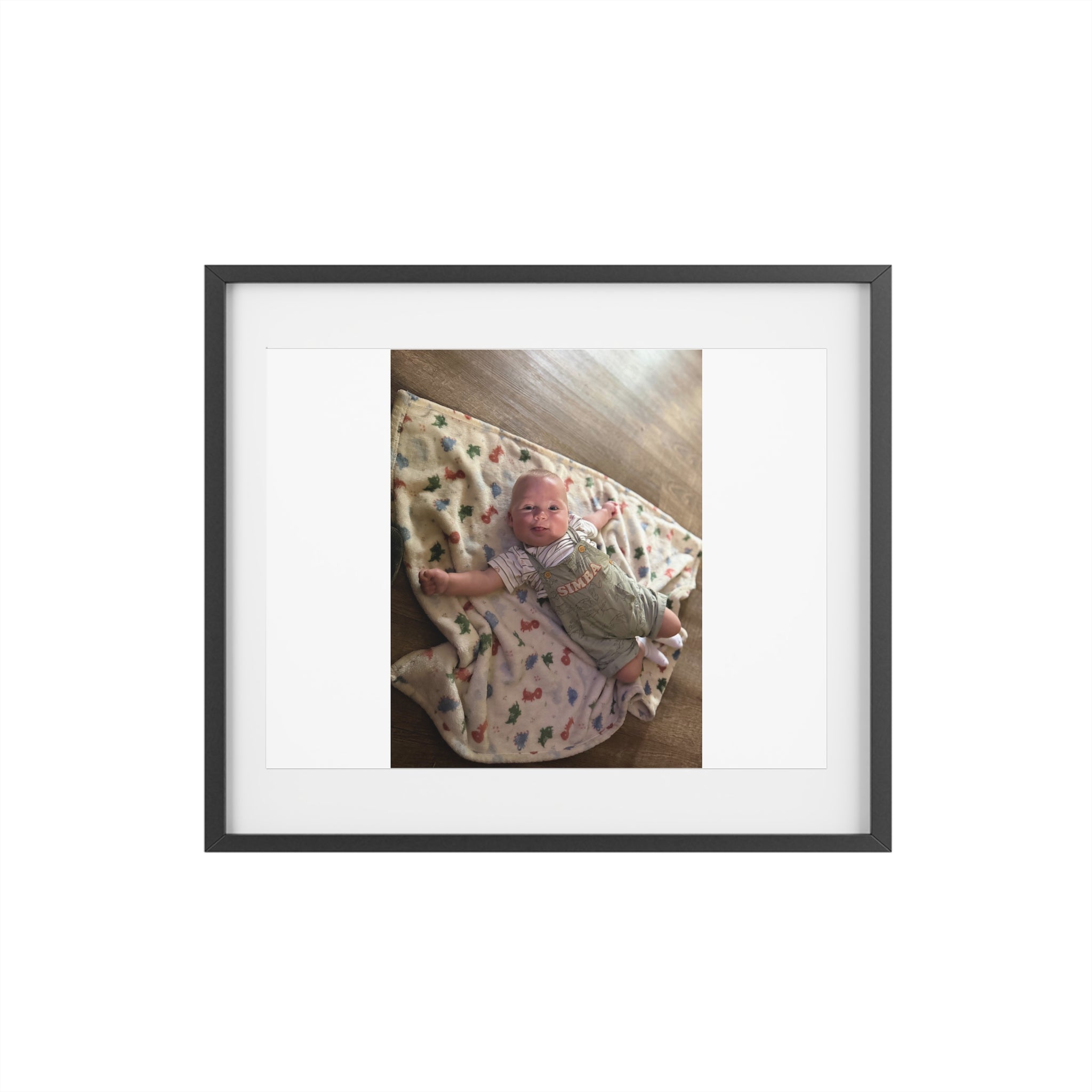 Custom Framed Photo Print — Personalized Matte Poster (Baby Photo)
