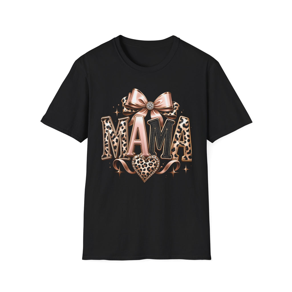 Mama Leopard Bow T-Shirt