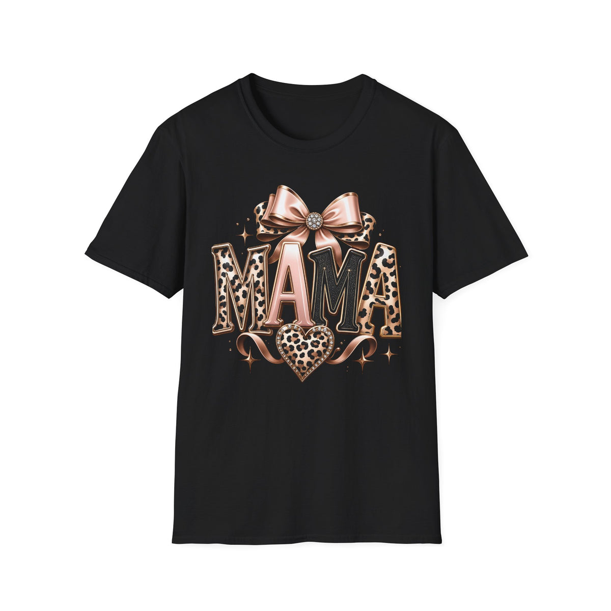 Mama Leopard Bow T-Shirt
