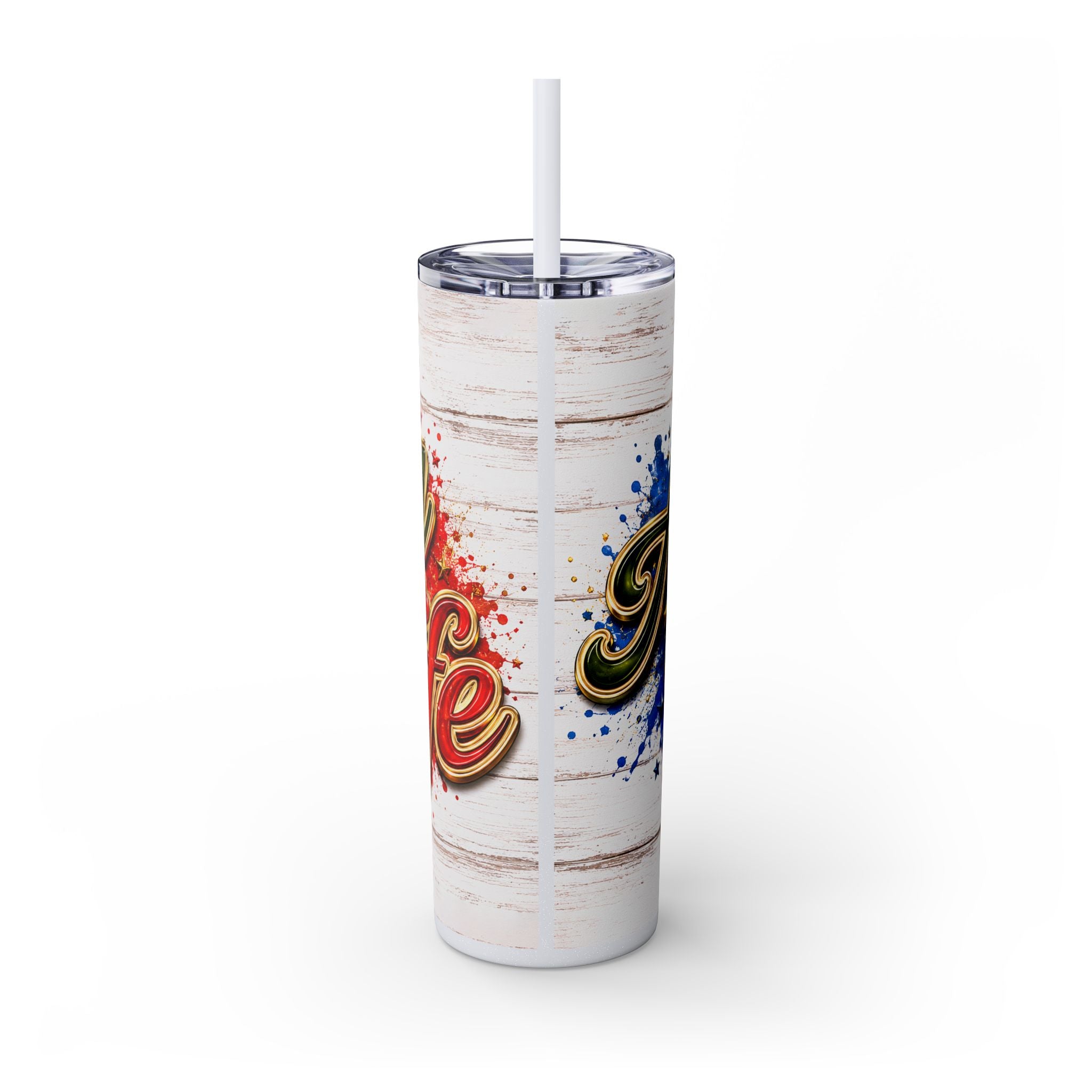 Army Wife Tumbler With Changeable Colored Straw