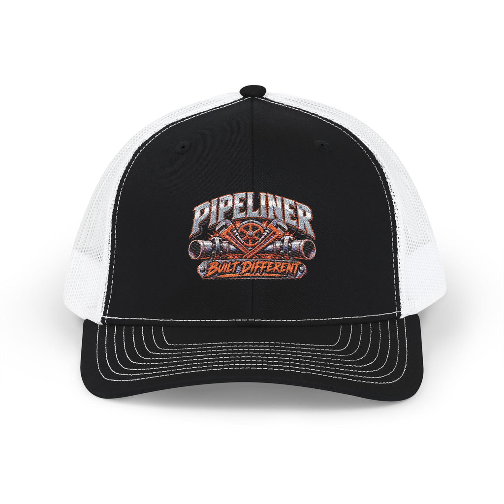 Pipeliner Trucker Cap – Embroidered Snapback Mesh Hat