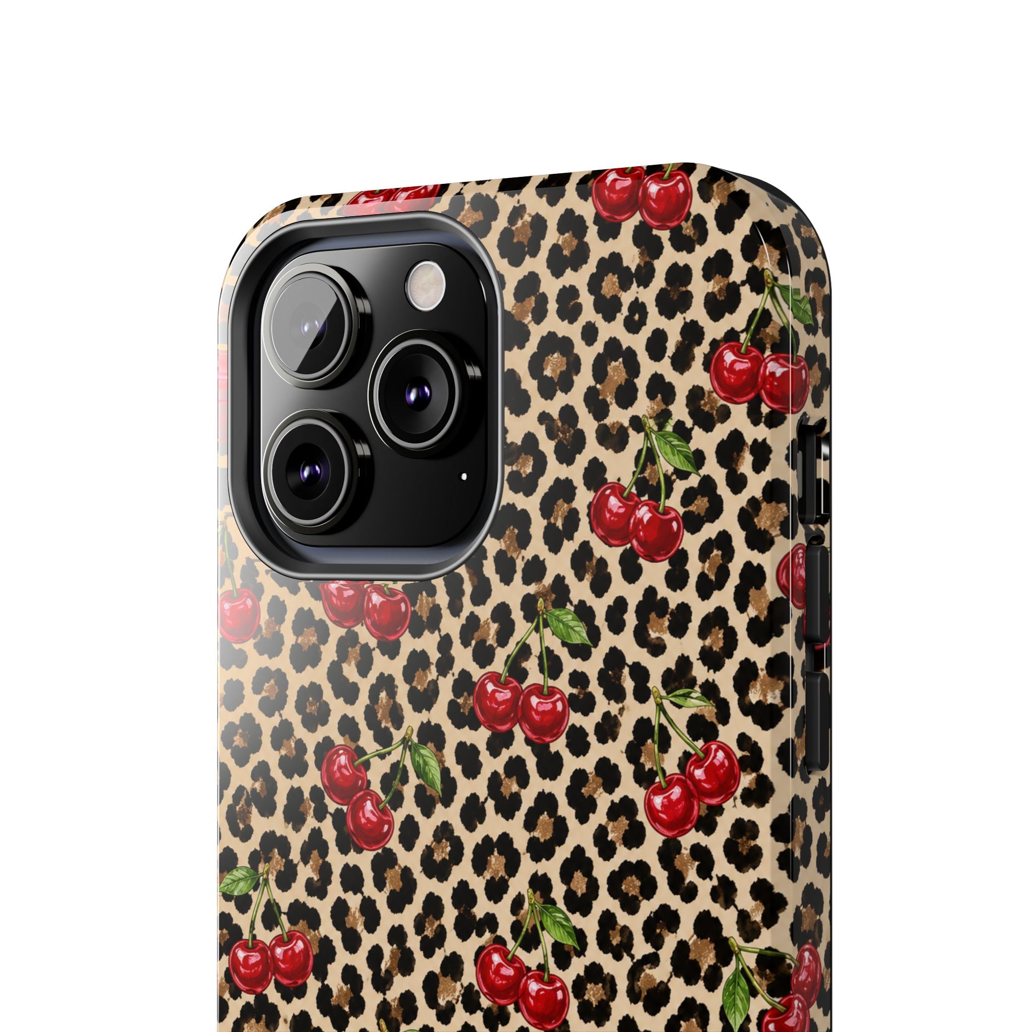 Cherry Leopard Tough Phone Case
