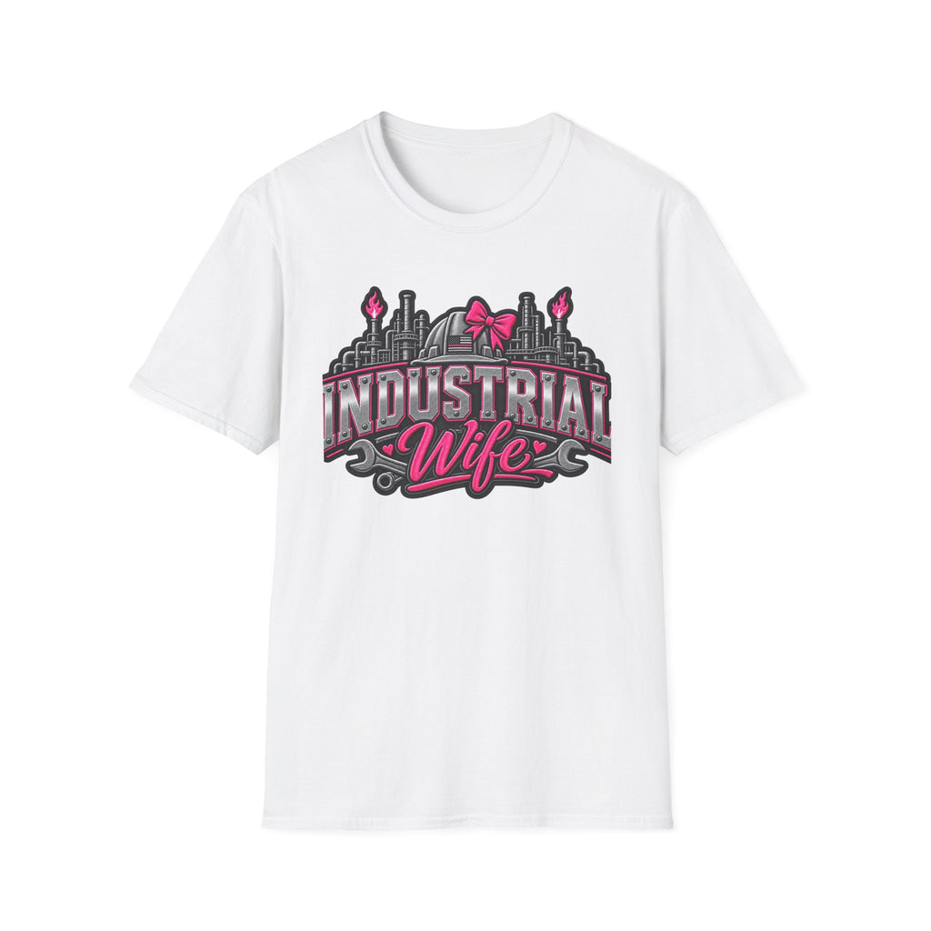 Industrial Wife T-Shirt — Pink Bow Steel Mill Apparel