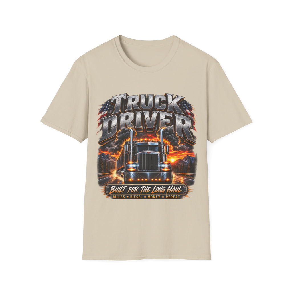 Truck Driver T‑Shirt — Born for the Long Haul Graphic Tee