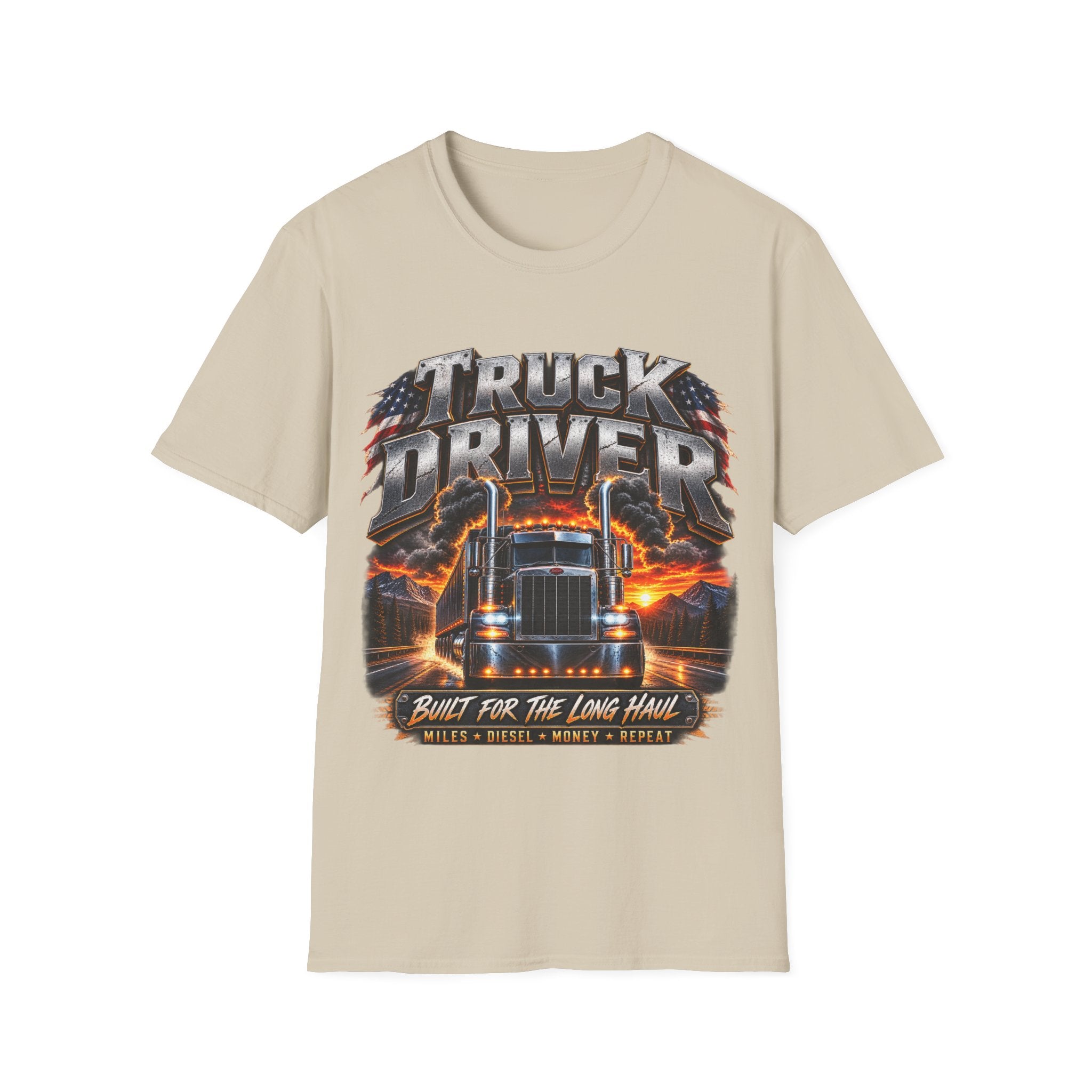 Truck Driver T‑Shirt — Born for the Long Haul Graphic Tee