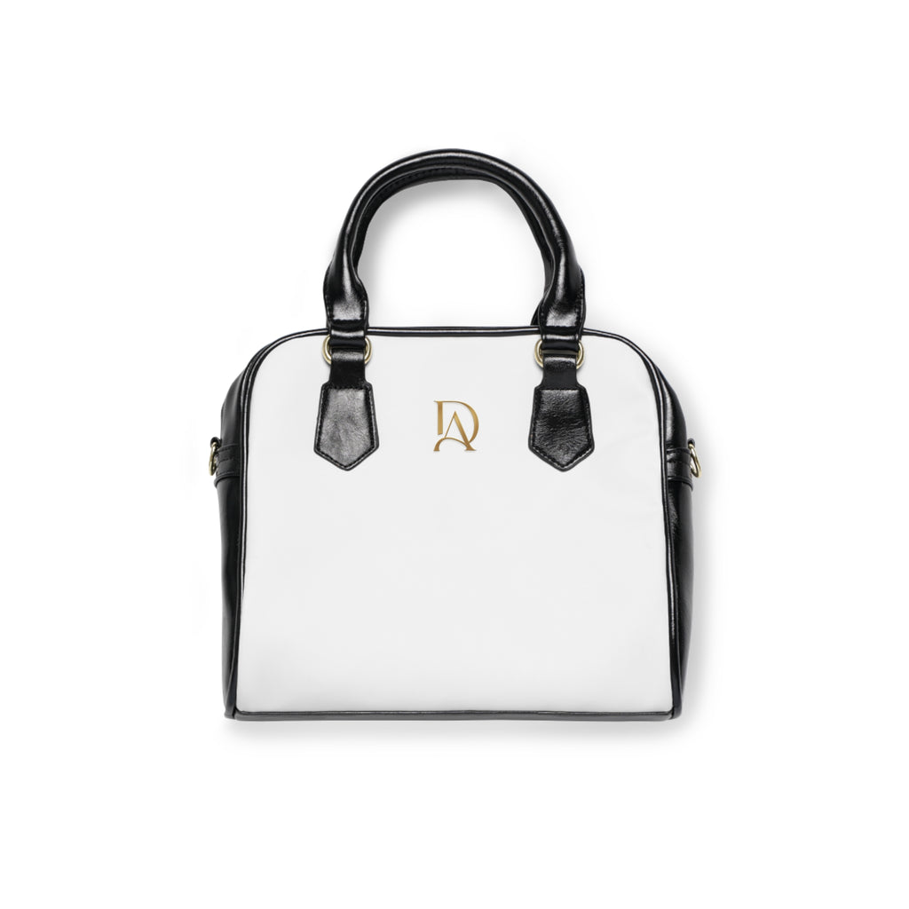 Classic White & Black Shoulder Purse