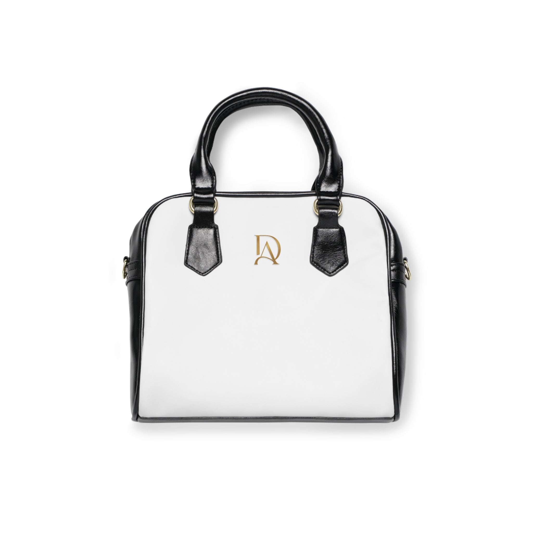 Classic White & Black Shoulder Purse
