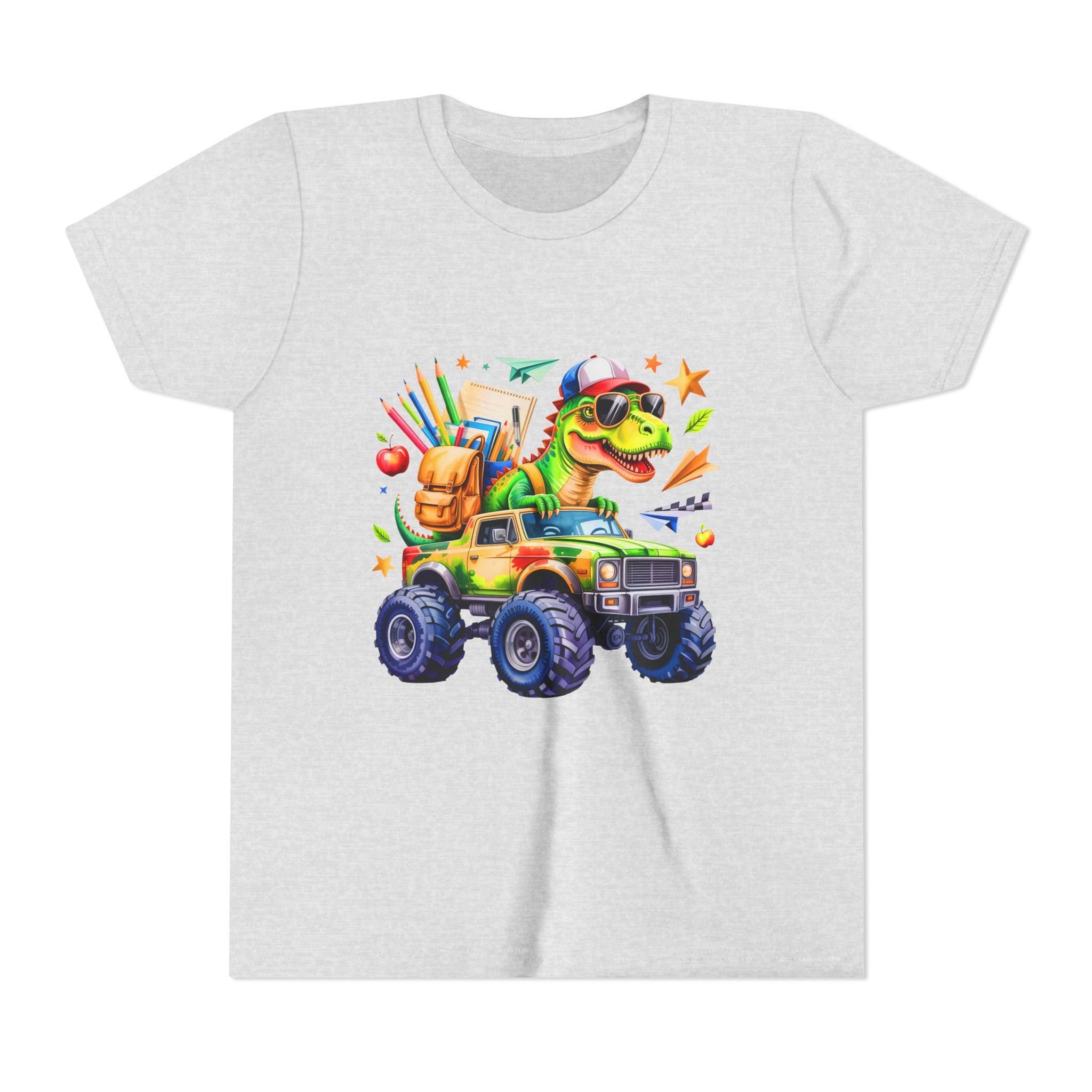 Dino School Monster Truck Kids Tee