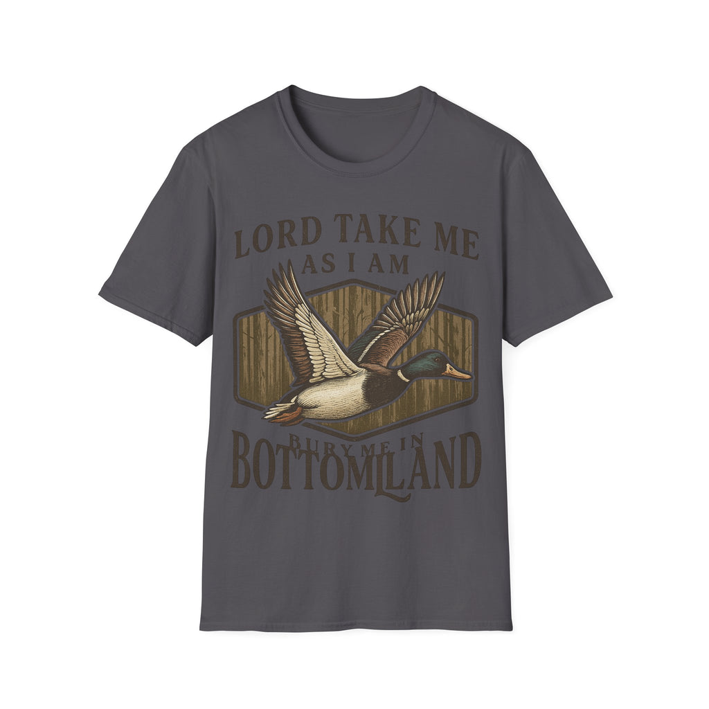 Duck Hunting T-Shirt — "Lord Take Me As I Am" Vintage Waterfowl Tee