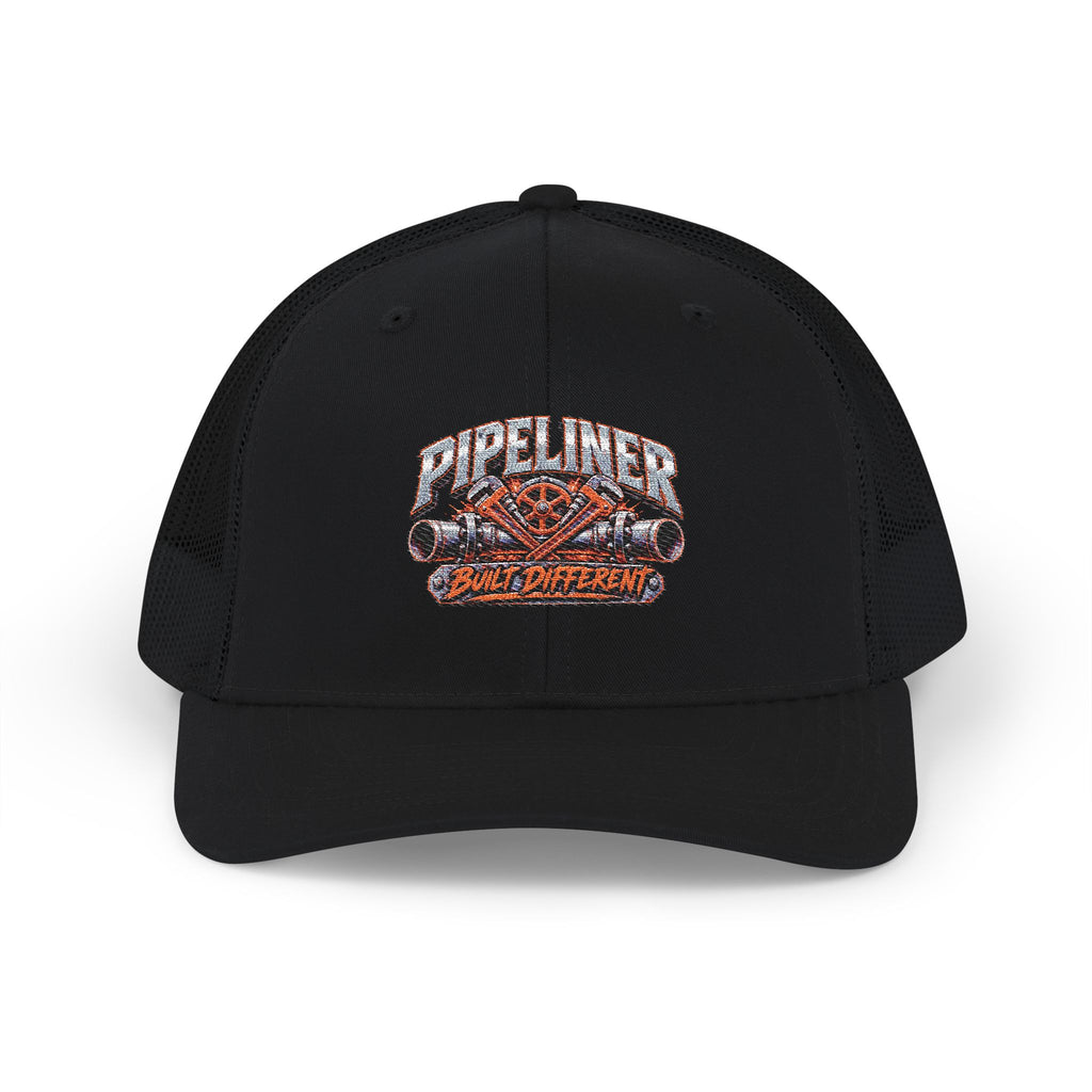 Pipeliner Trucker Cap – Embroidered Snapback Mesh Hat