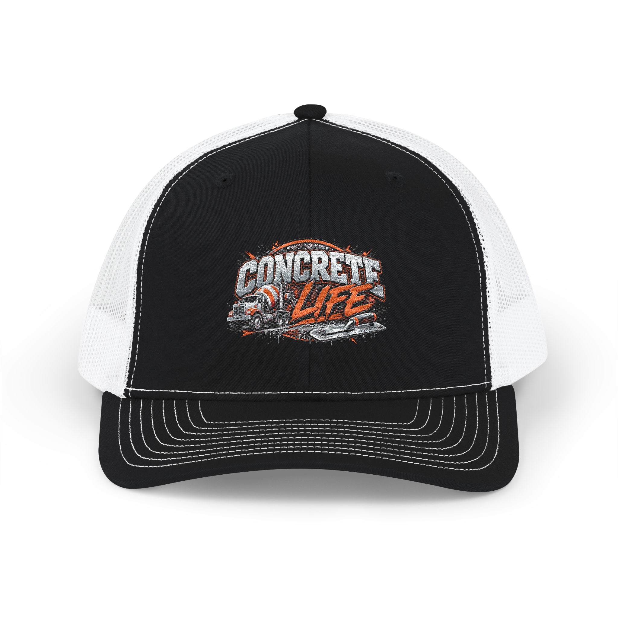 Concrete Life Trucker Cap – Rugged Construction Snapback Hat