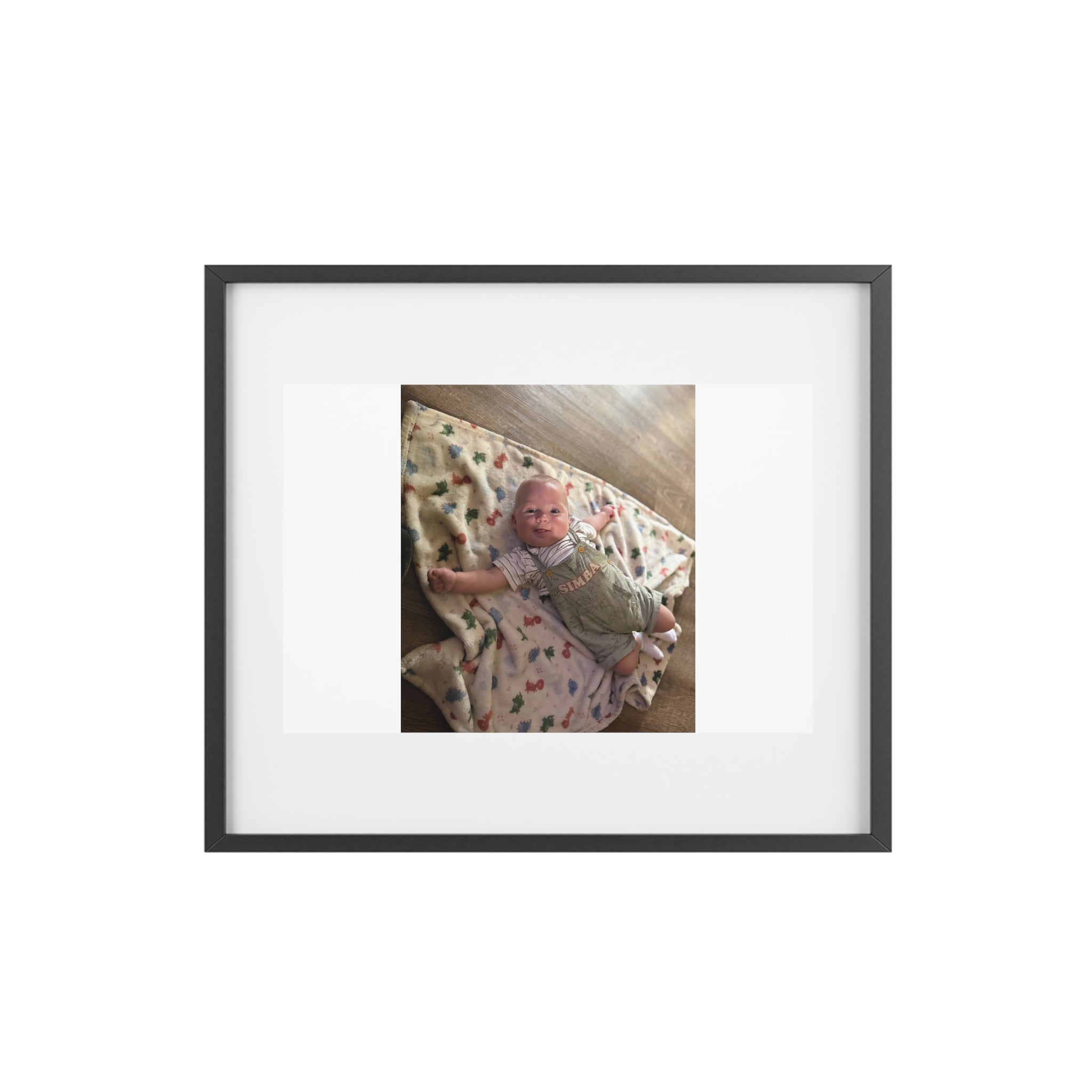 Custom Framed Photo Print — Personalized Matte Poster (Baby Photo)