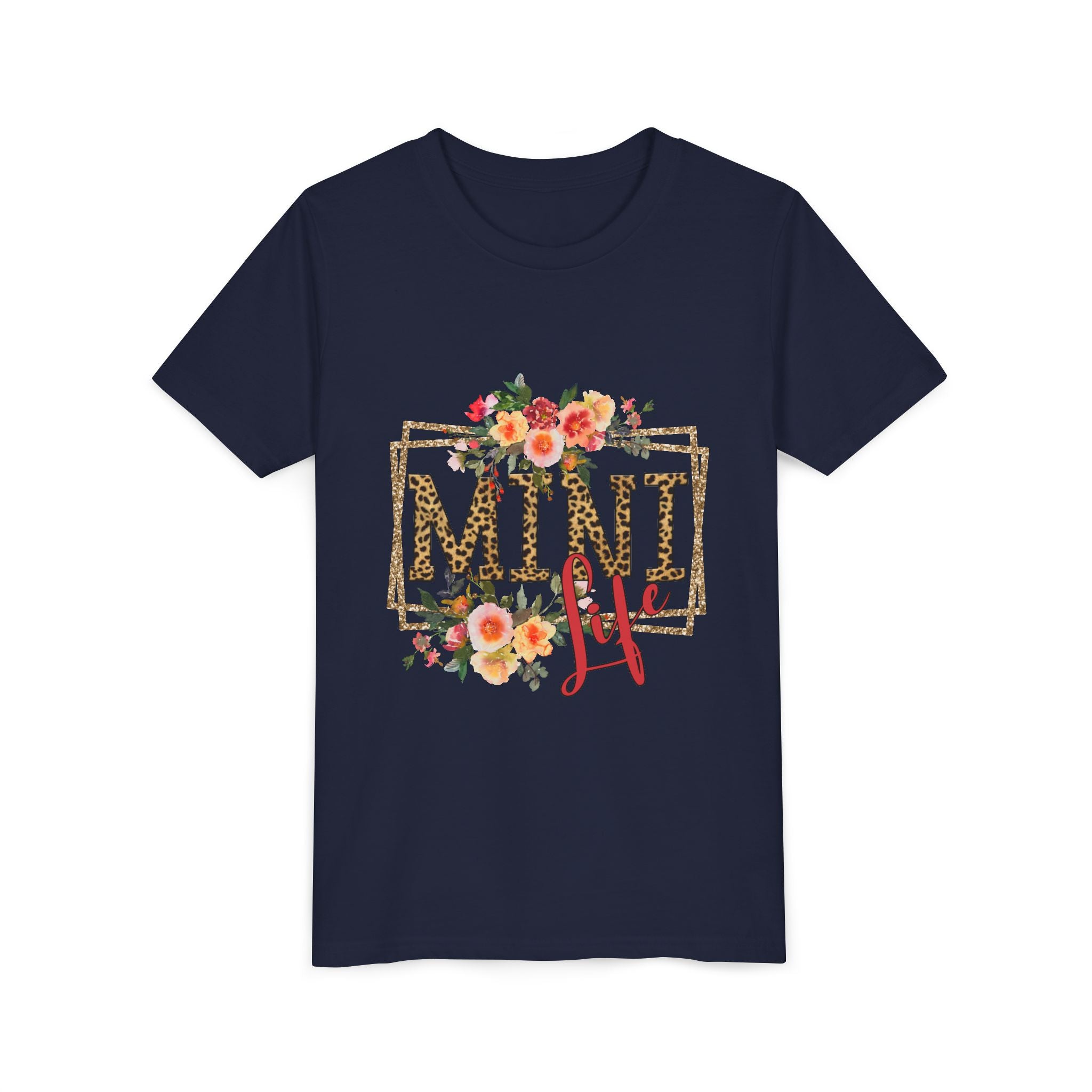 Mini Me Floral Leopard Youth Tee