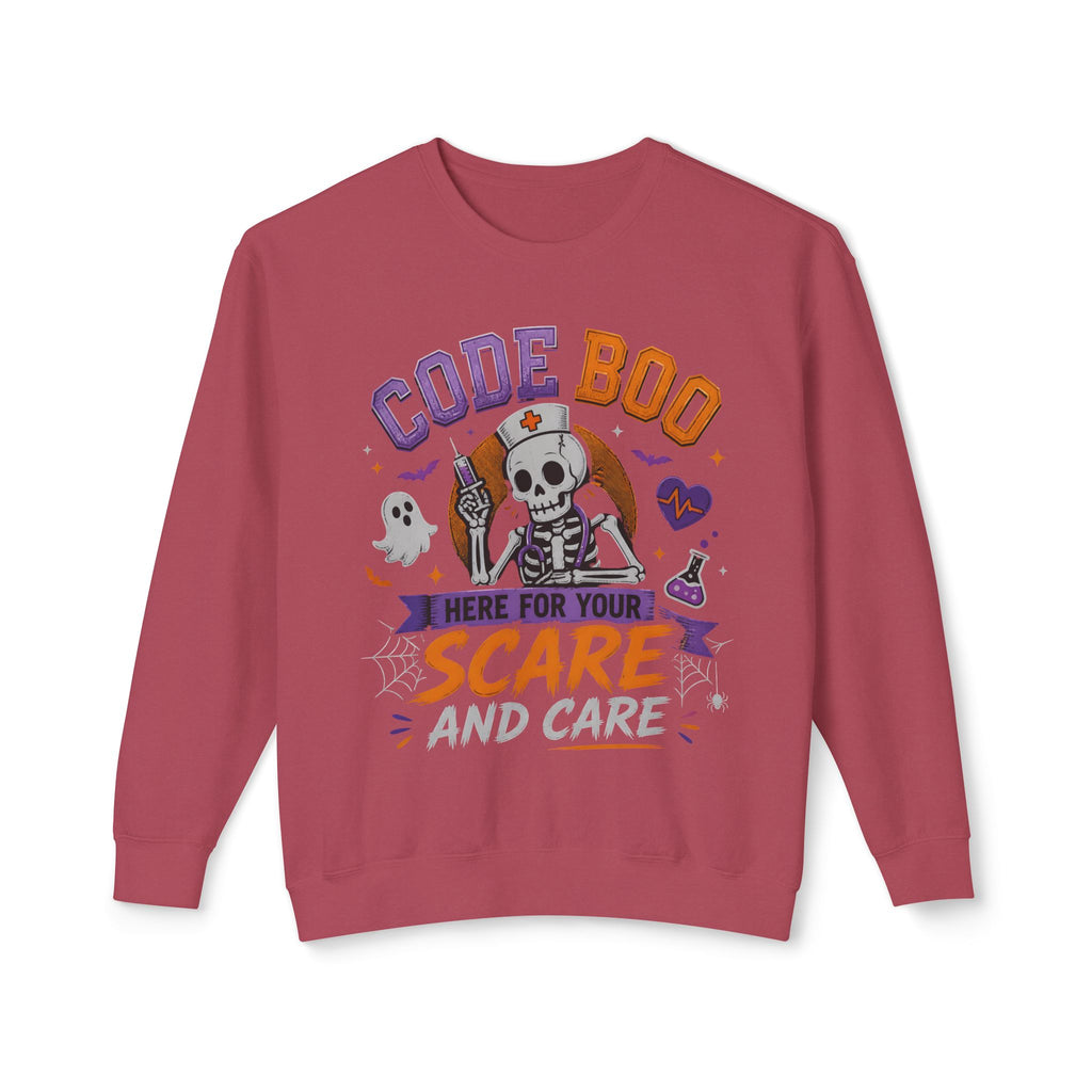 Nurse Skeleton 'Code Boo' Sweatshirt