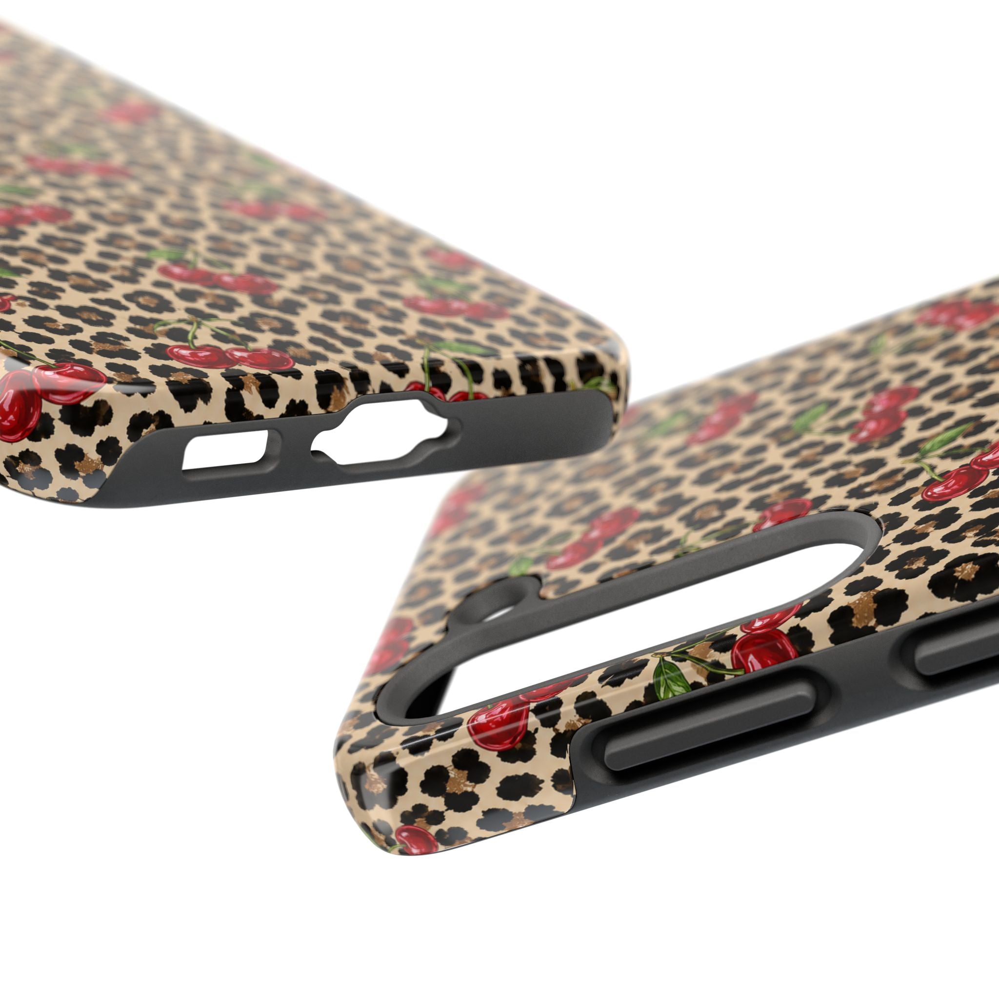 Cherry Leopard Tough Phone Case
