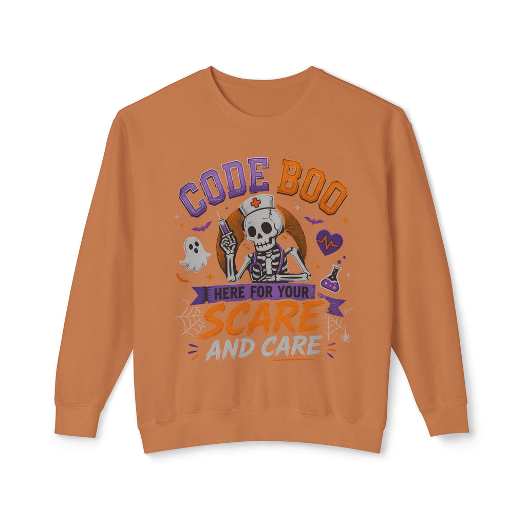 Nurse Skeleton 'Code Boo' Sweatshirt