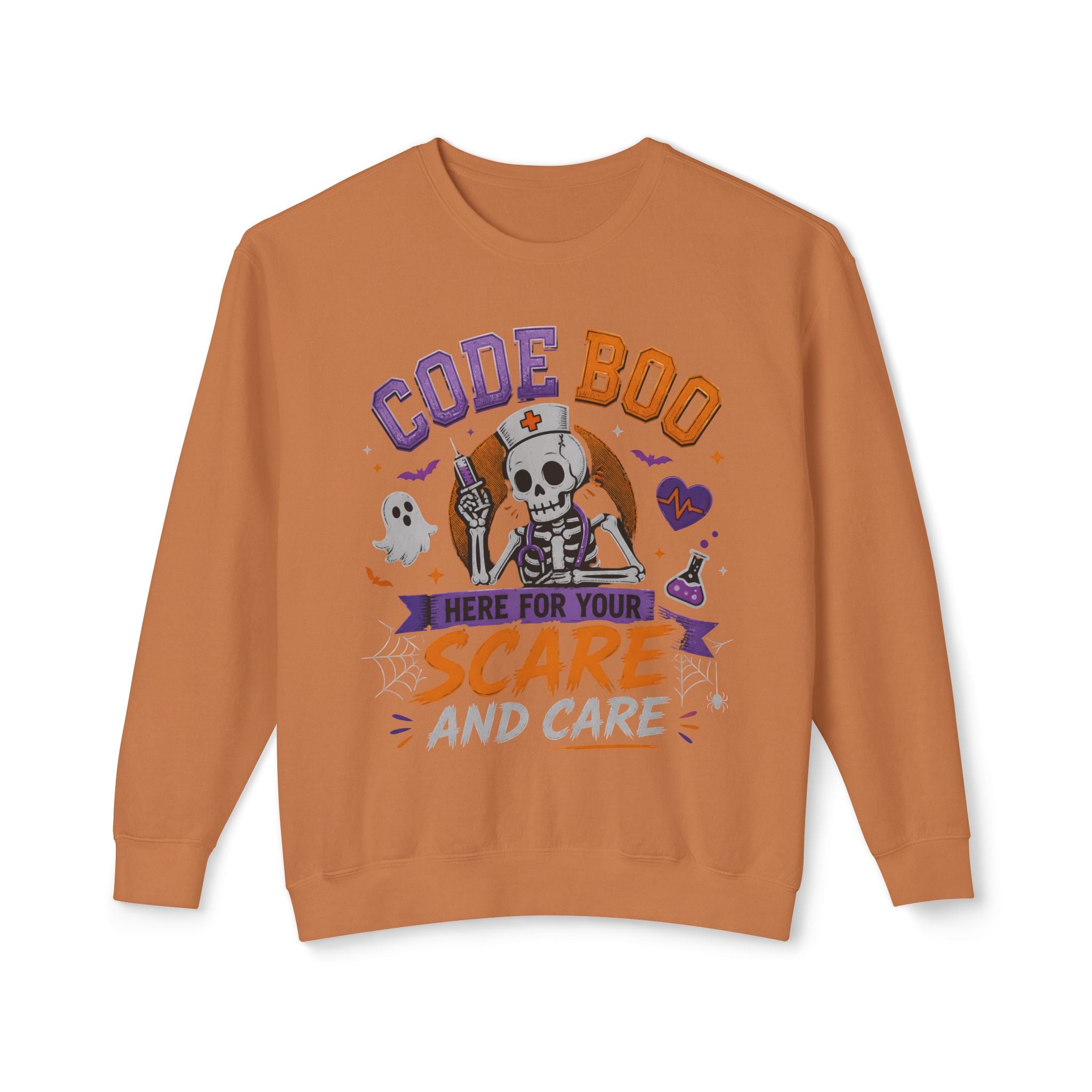 Nurse Skeleton 'Code Boo' Sweatshirt