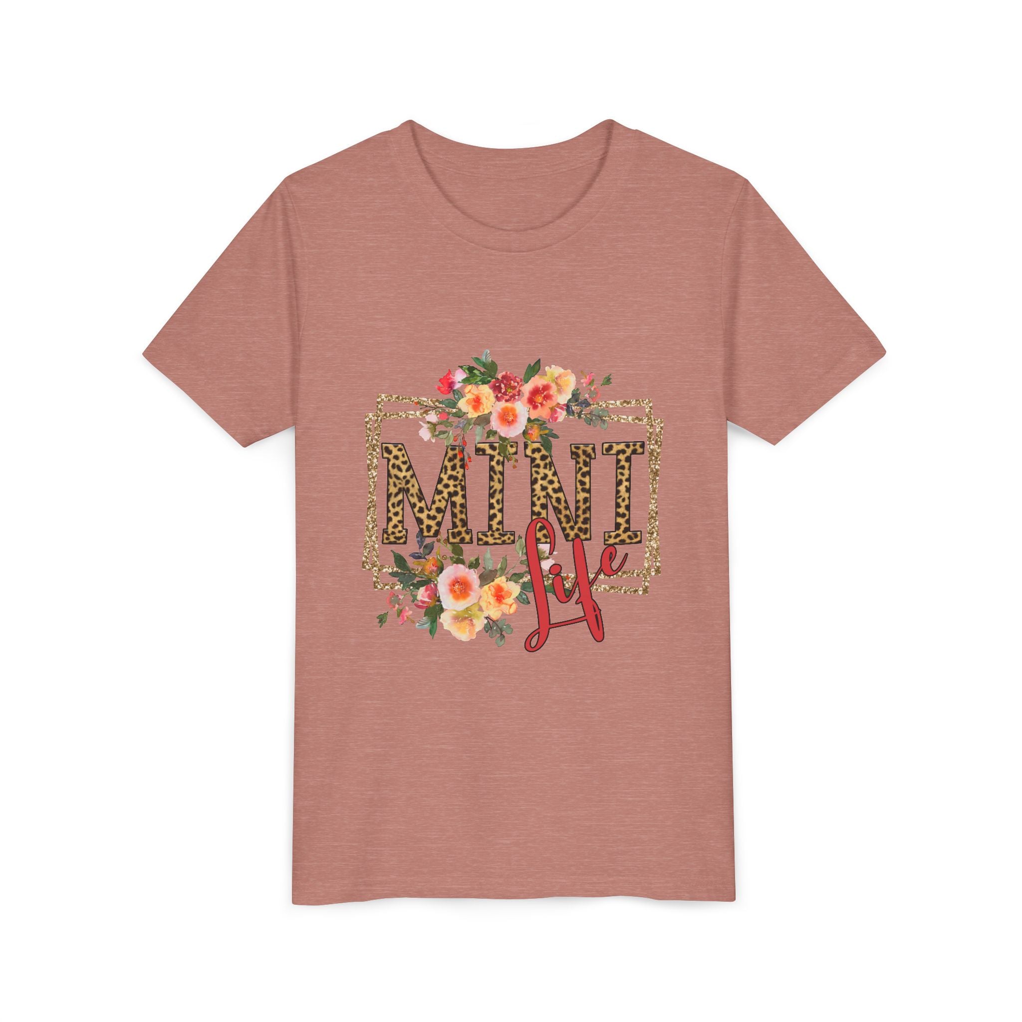 Mini Me Floral Leopard Youth Tee