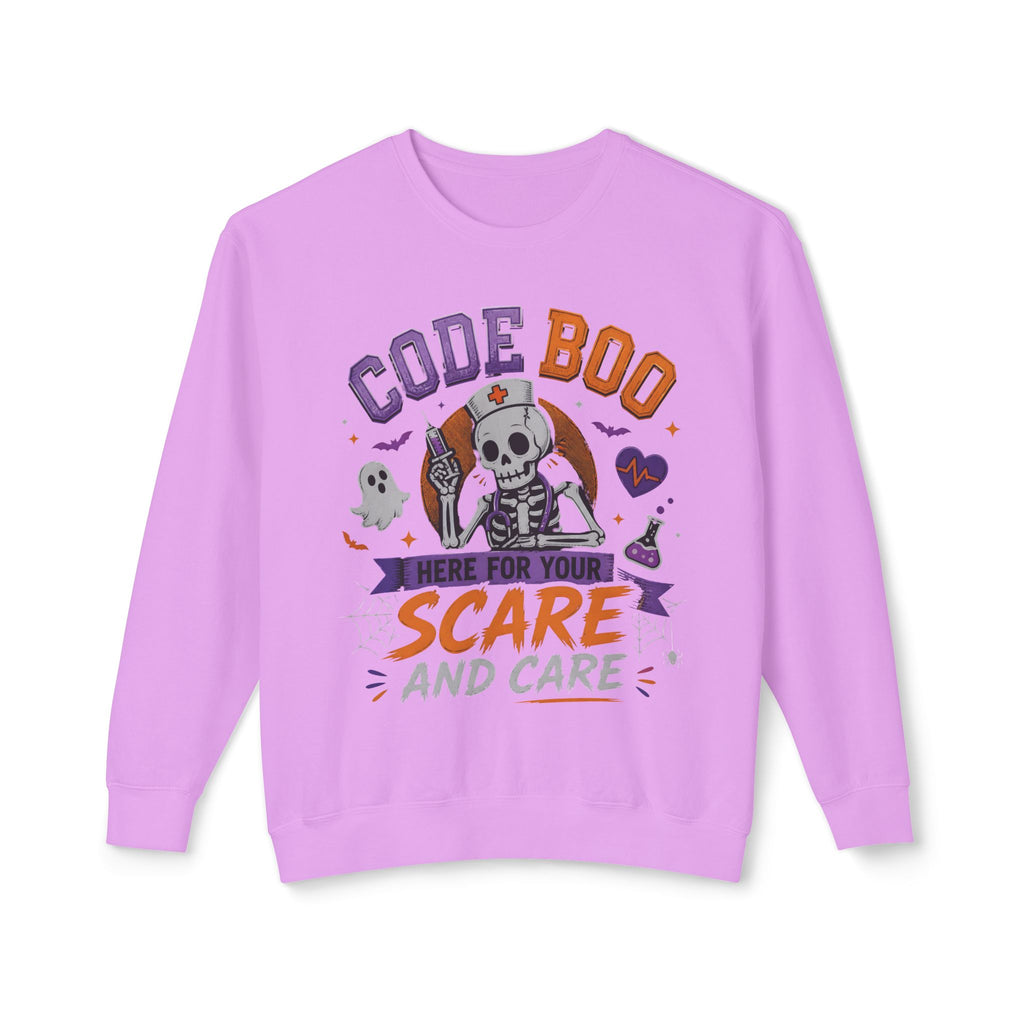 Nurse Skeleton 'Code Boo' Sweatshirt