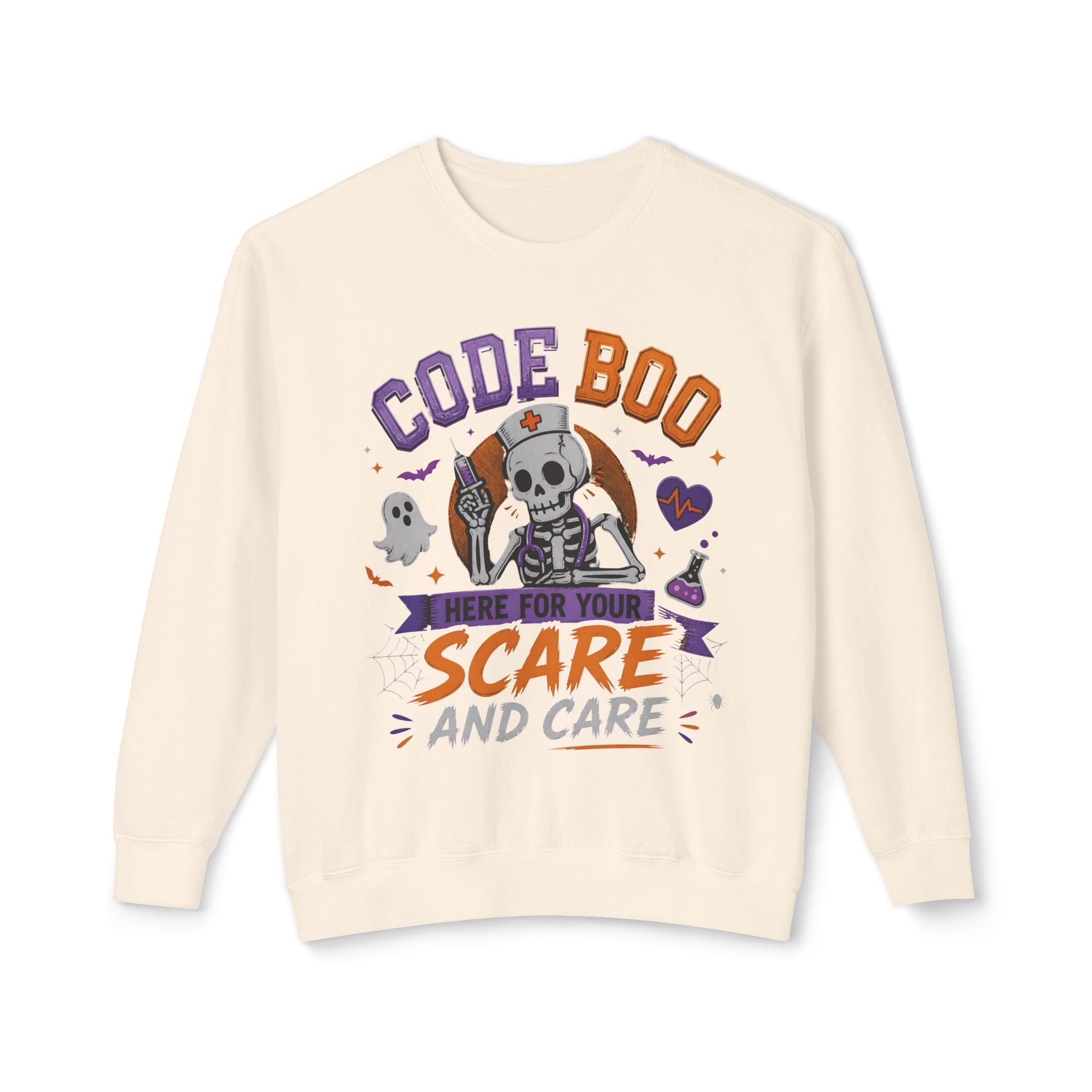 Nurse Skeleton 'Code Boo' Sweatshirt