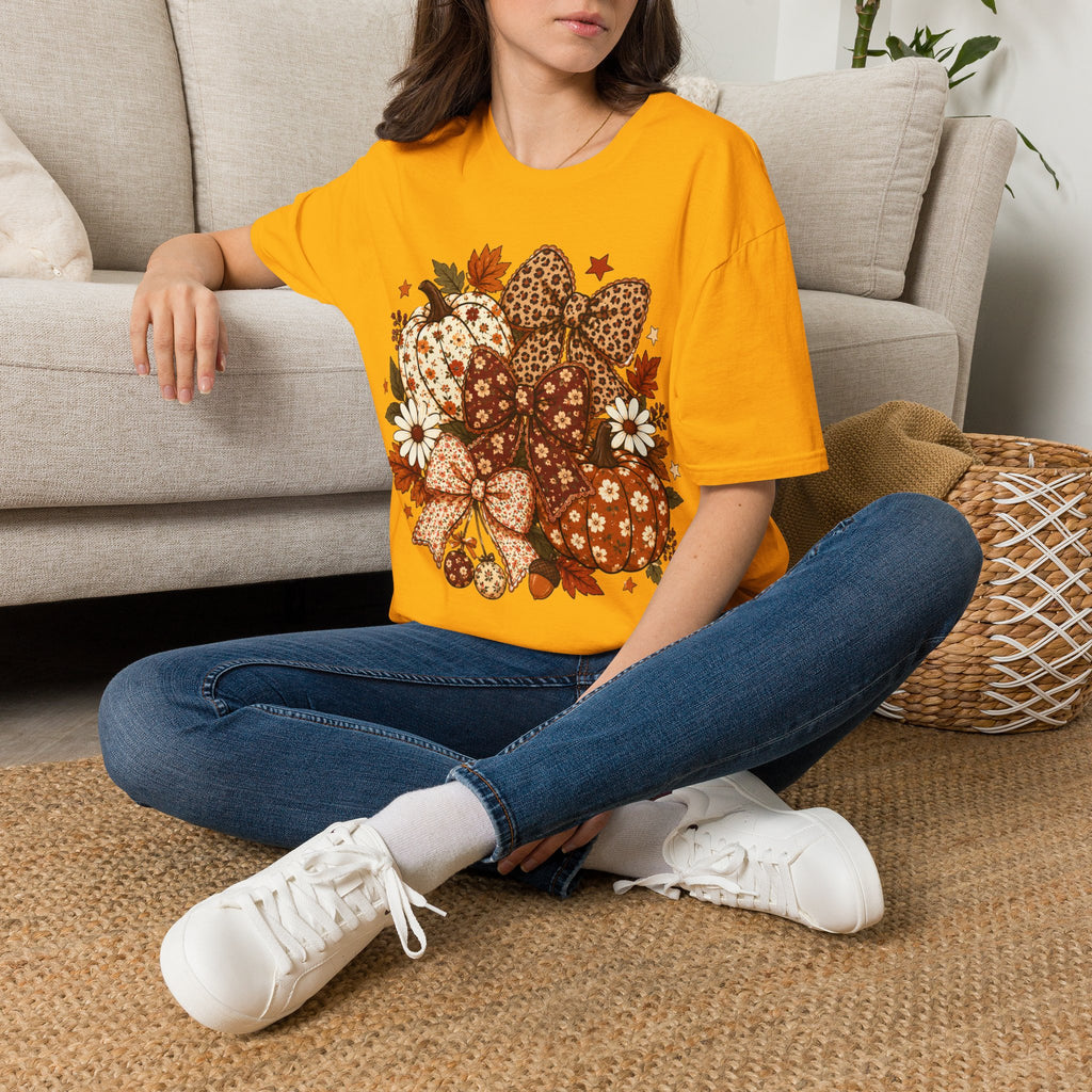 Fall Leopard Pumpkins T-Shirt