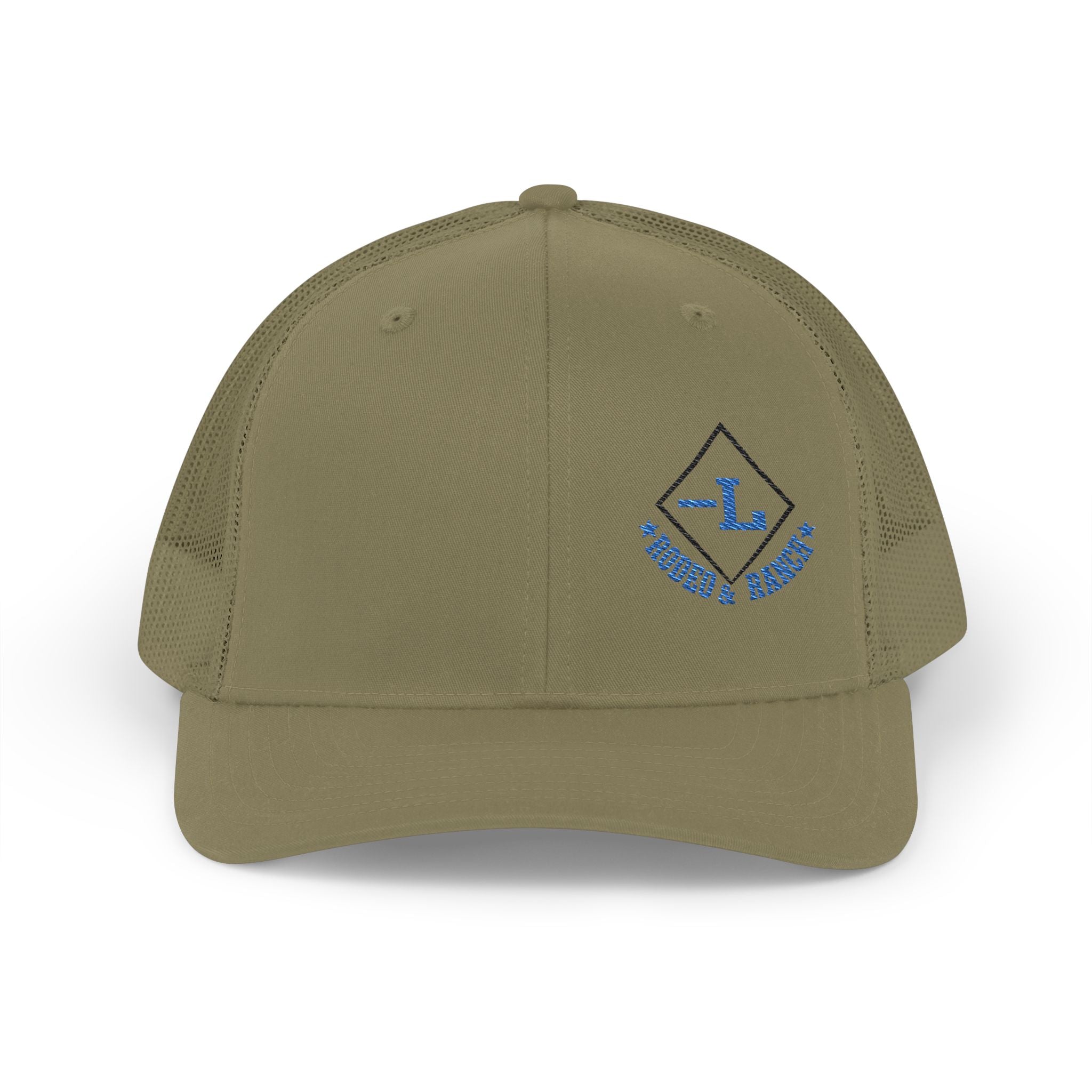 Embroidered Logo Trucker Cap - Black & White Snapback