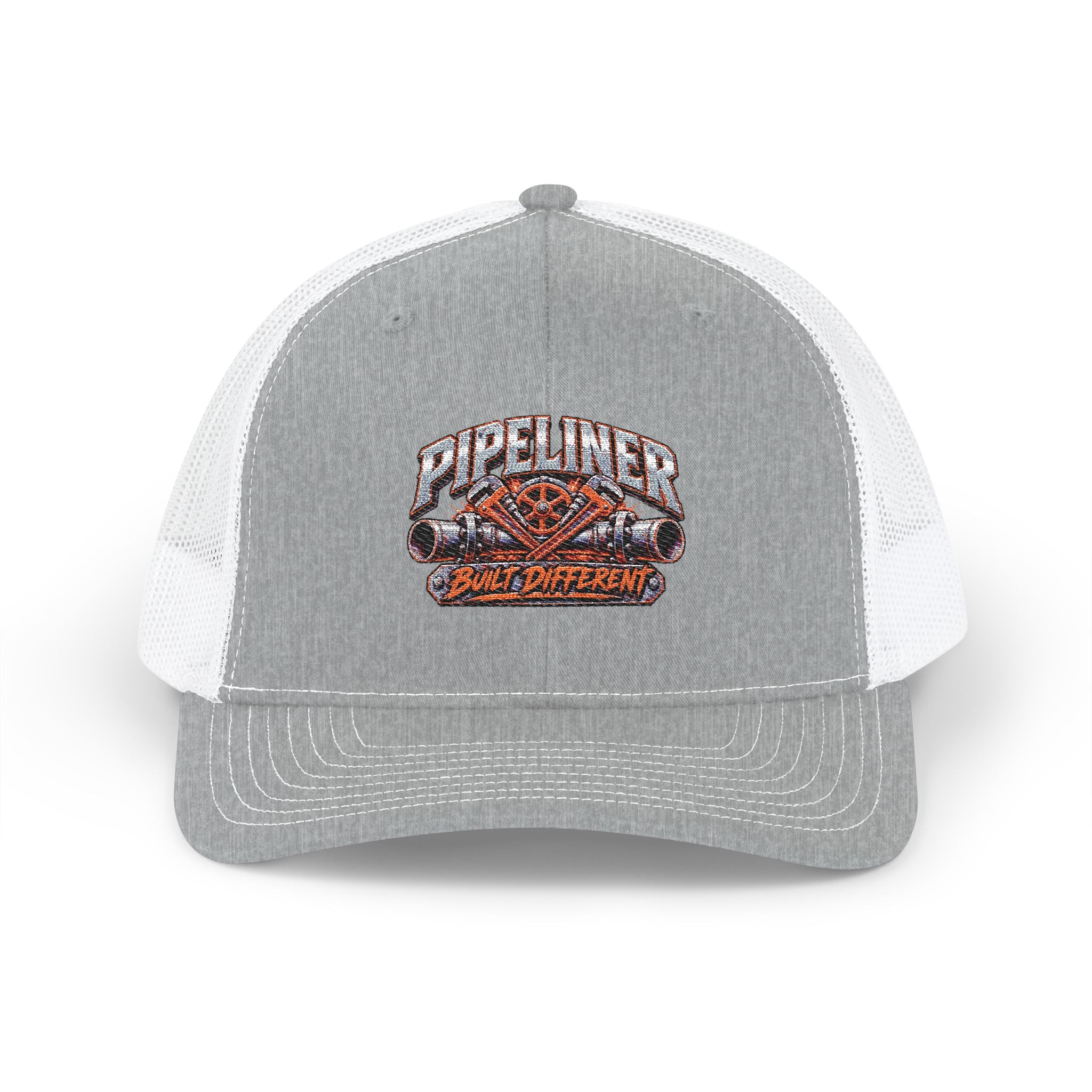Pipeliner Trucker Cap – Embroidered Snapback Mesh Hat