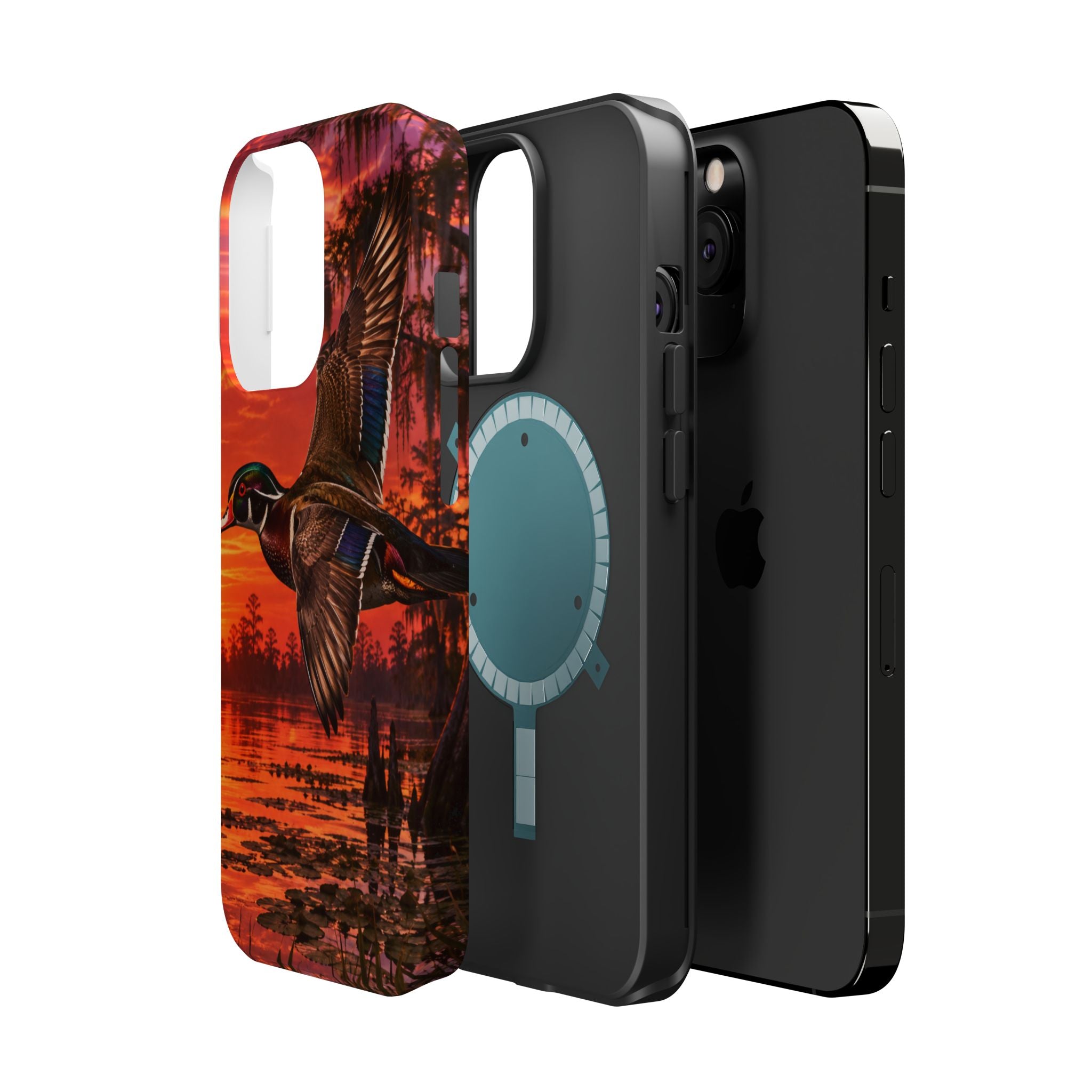 Wood Duck Sunset Phone Case — Magnetic Impact-Resistant